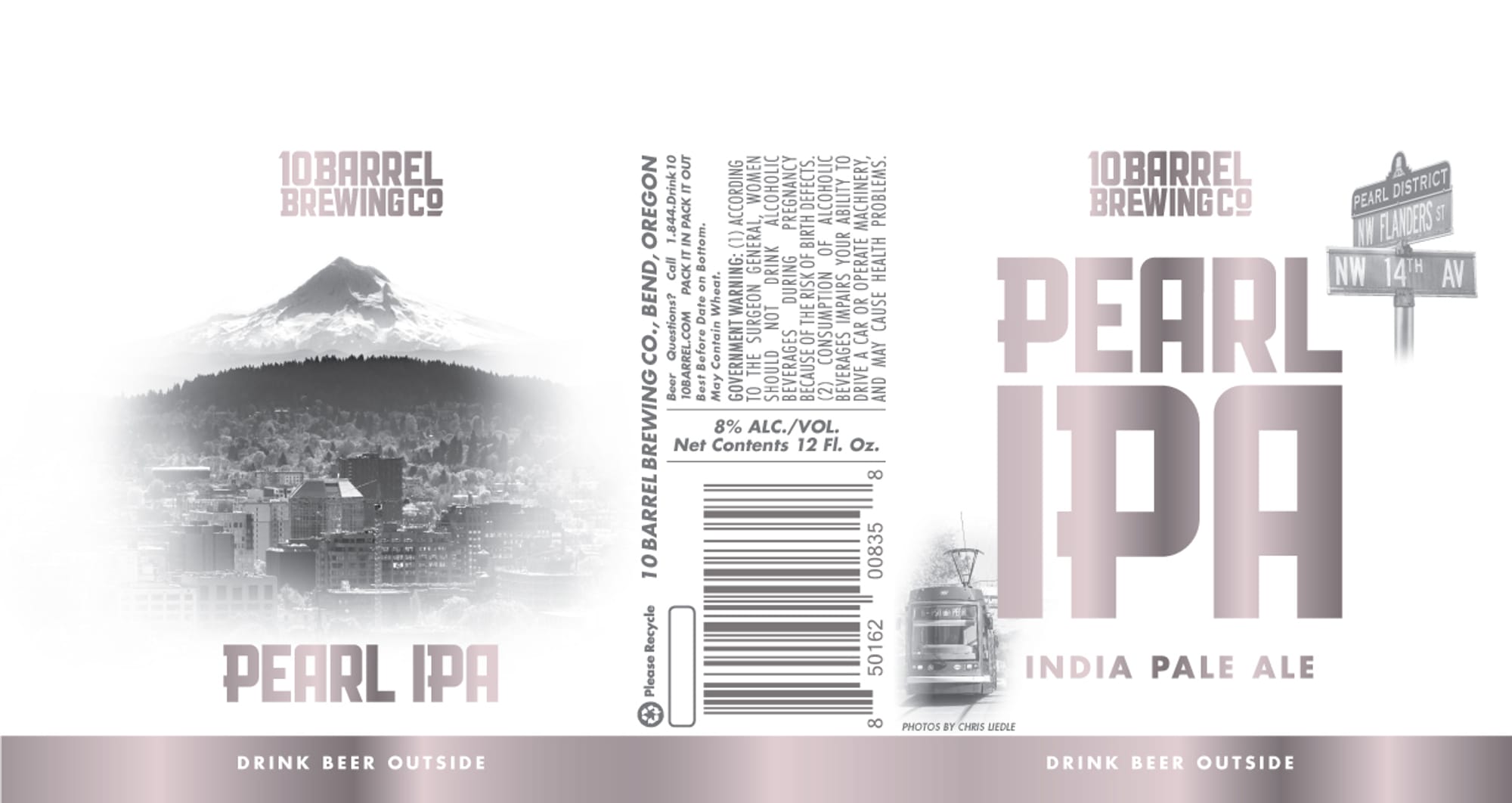 Pearl IPA by 10 Barrel Brewing Co - beer label