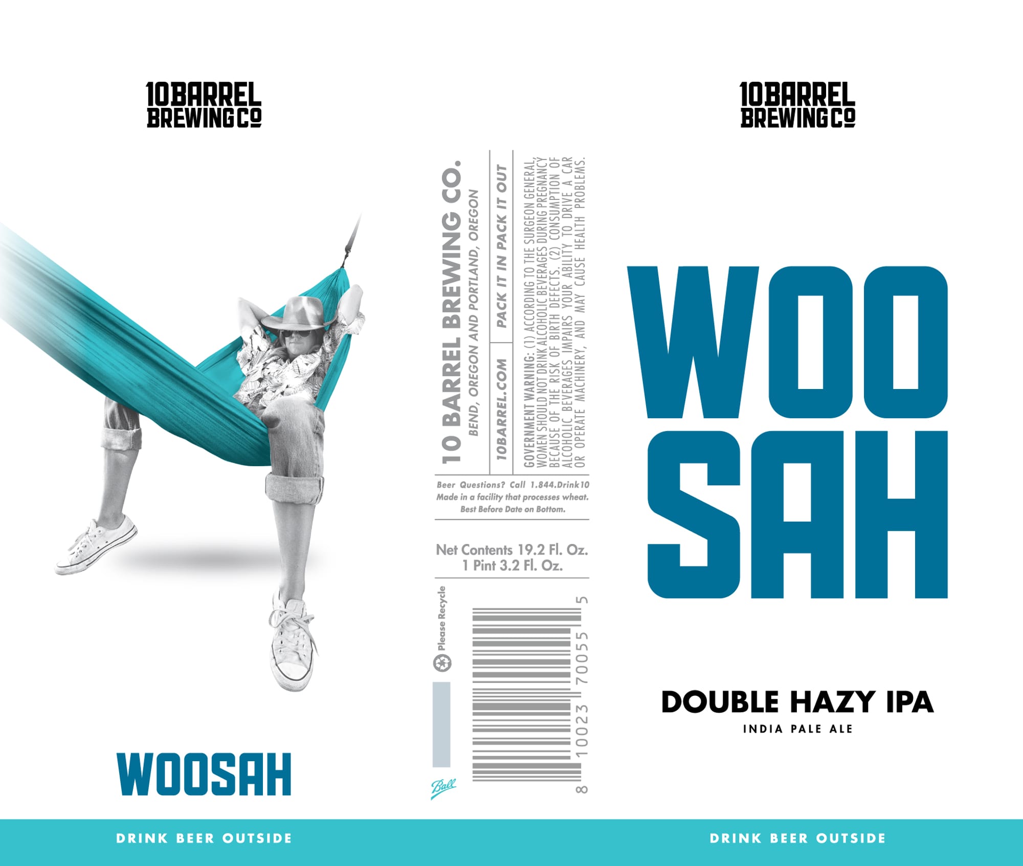Woosah by 10 Barrel Brewing Co. - beer label