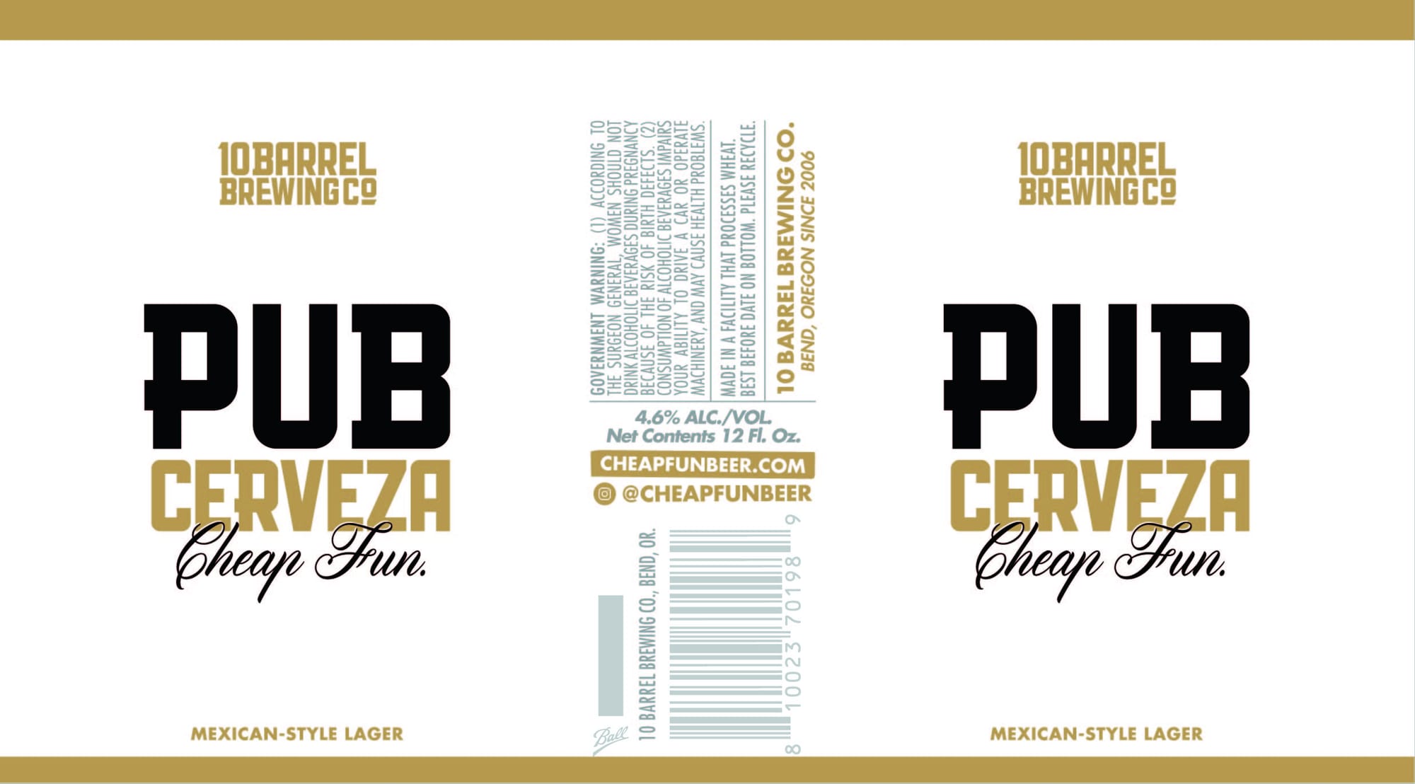 Pub by 10 Barrel Brewing - beer label