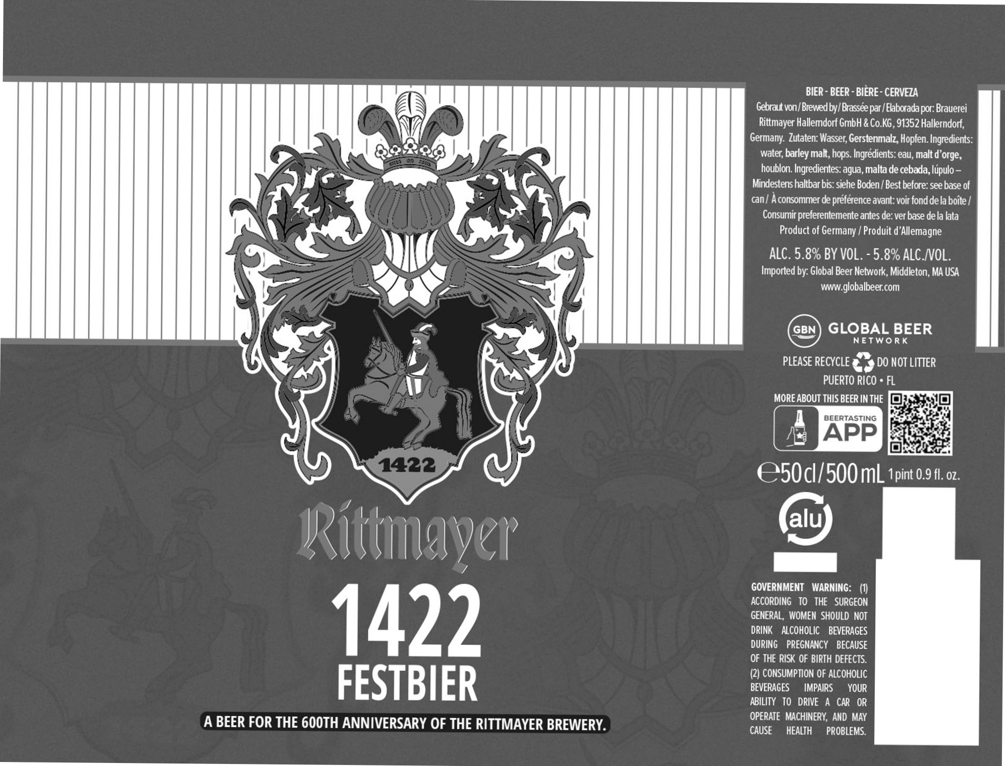 1422 Festbier by Rittmayer - beer label
