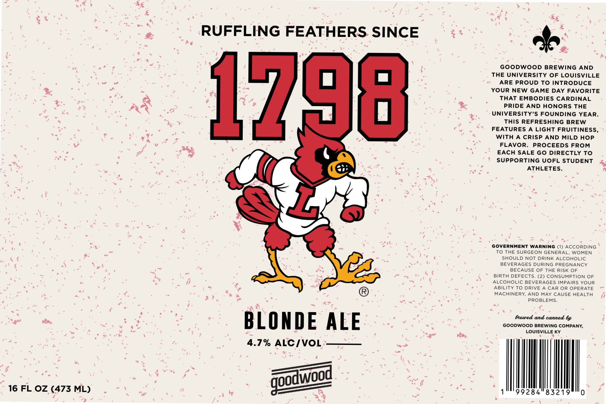 1798 by Goodwood Brewing & Distilling - beer label