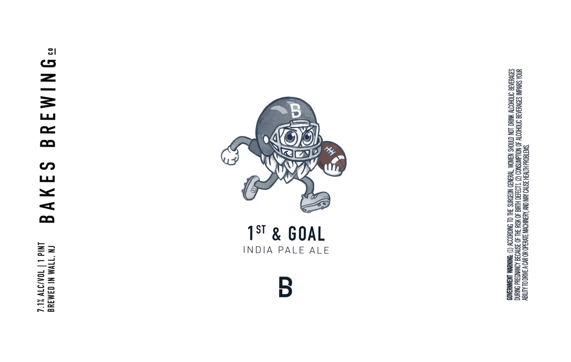1st & Goal by Bakes Brewing - beer label