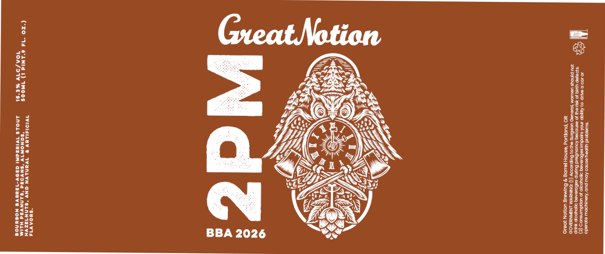2 PM by Great Notion Brewing - beer label