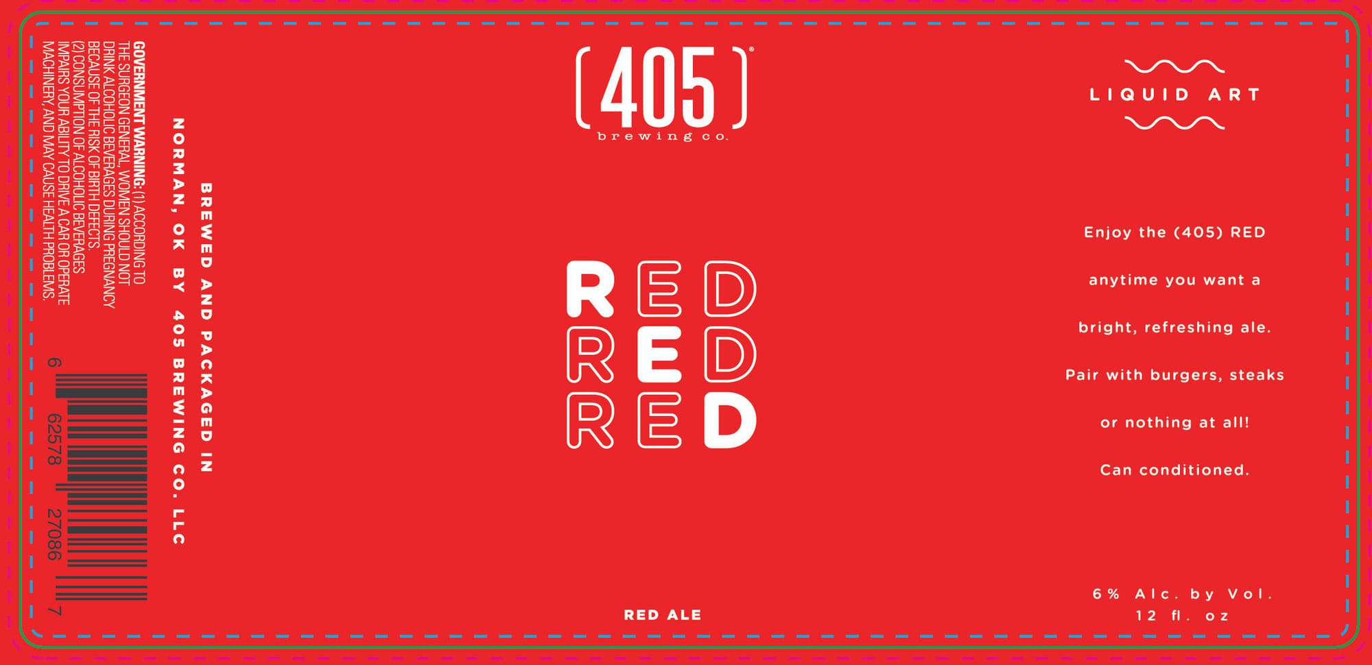 Red Red Red by [405] Brewing Co. - beer label