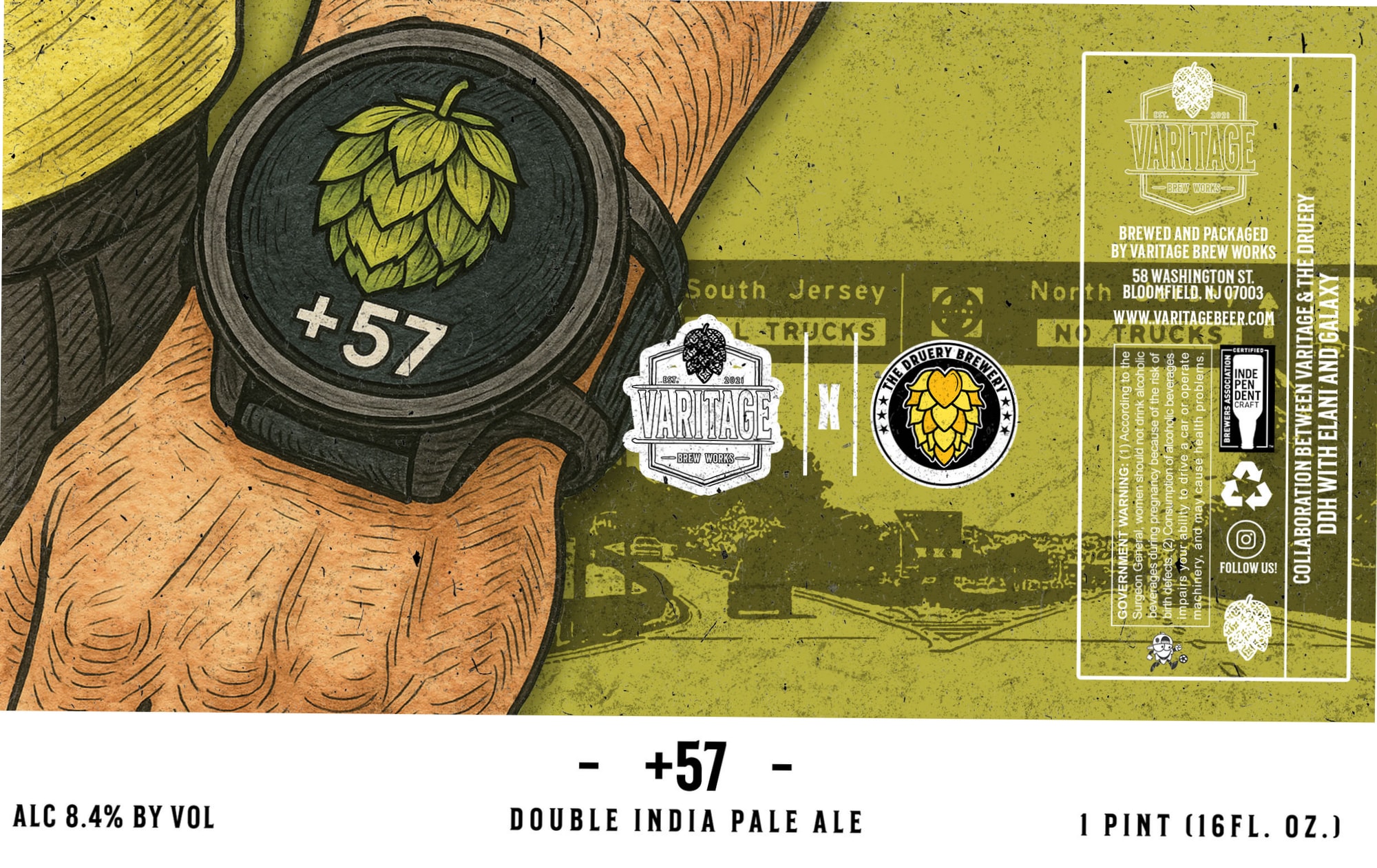 +57 by Varitage Brewery - beer label