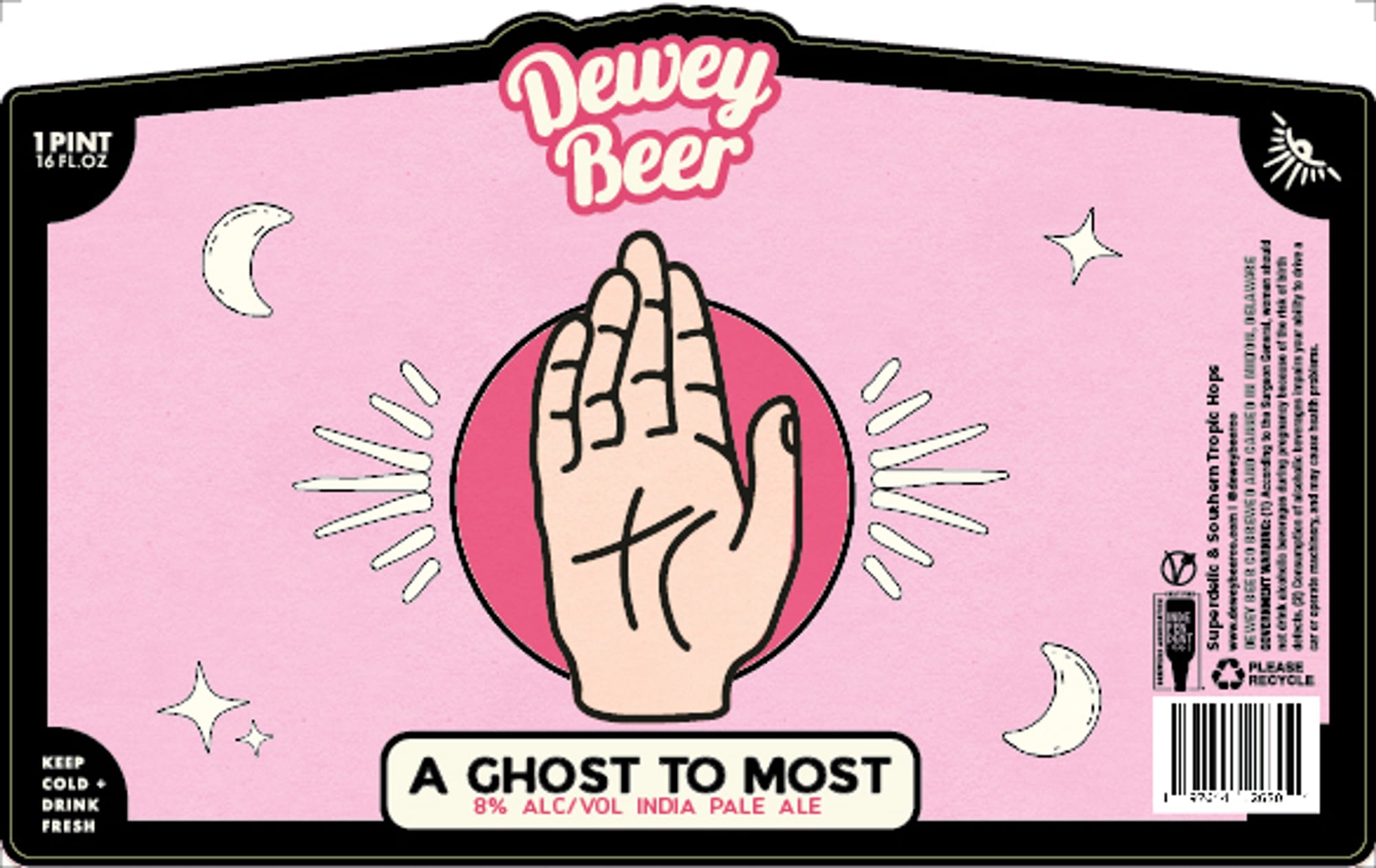 A Ghost to Most by Dewey Beer - beer label