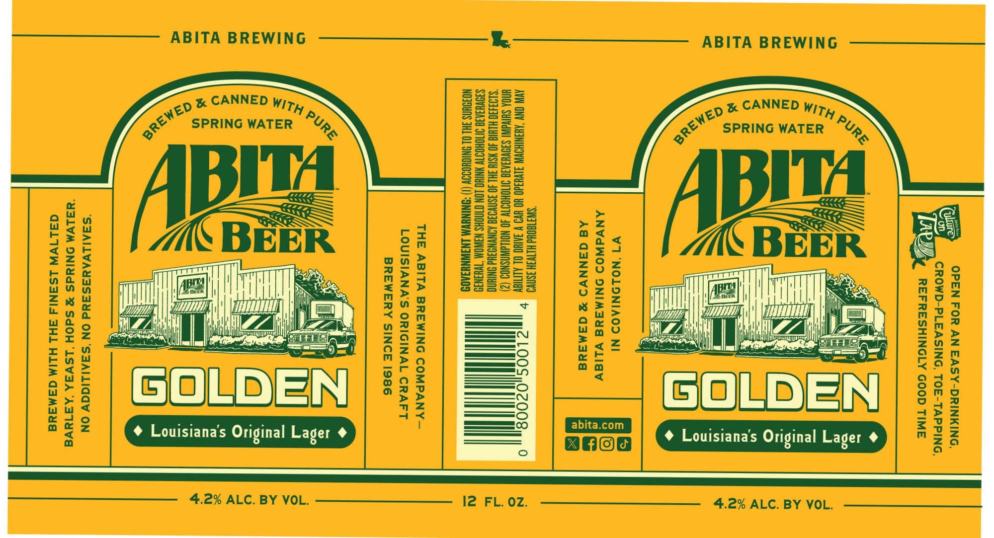 Abita Golden by Abita Brewing Company - beer label
