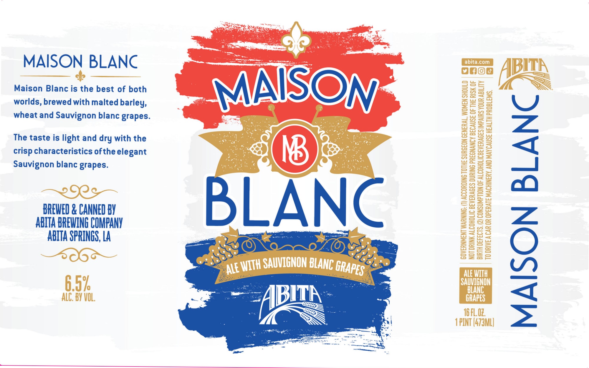 Maison Blanc by Abita Brewing Company - beer label