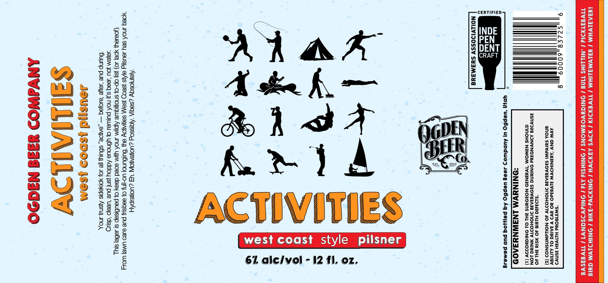 Activities by Ogden Beer Company - beer label