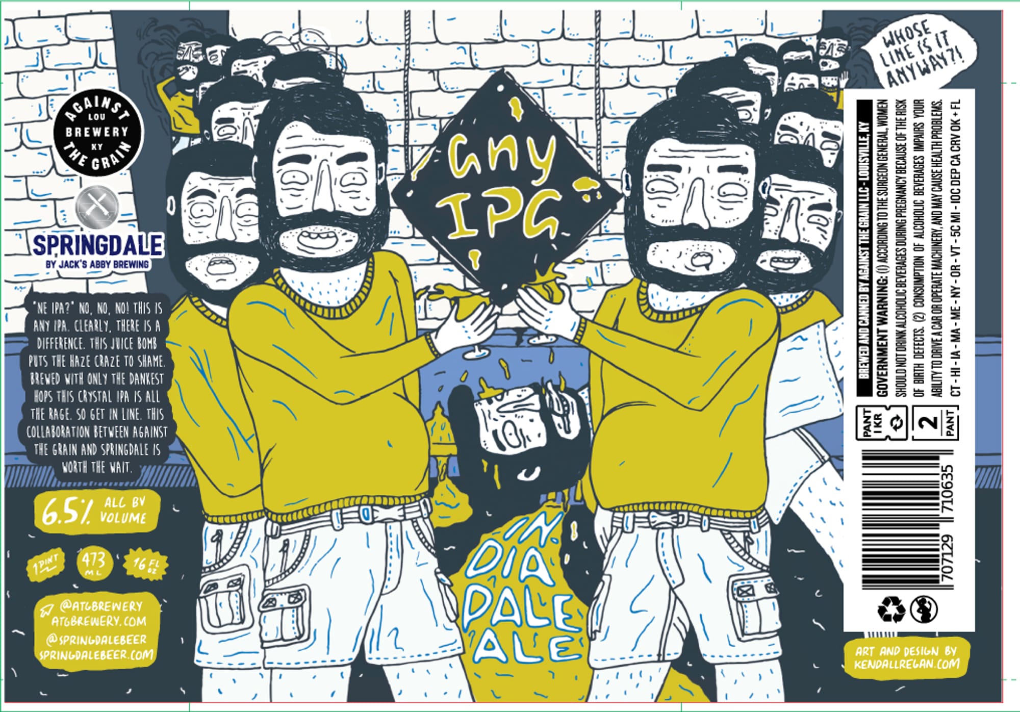 Anya IPA by Against the Grain Brewery - beer label
