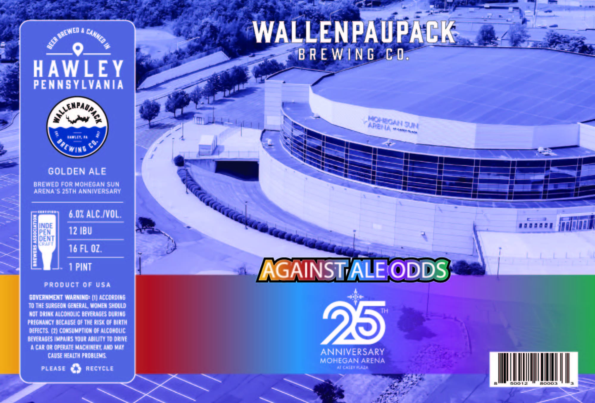 Against the Odds by Wallenpaupack Brewing Co. - beer label