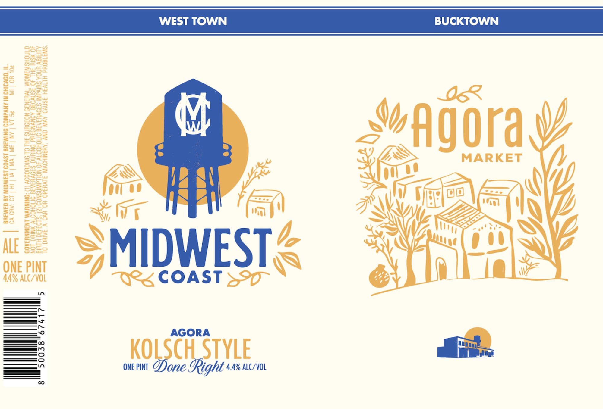 Agora Market by Midwest Coast Brewing - beer label