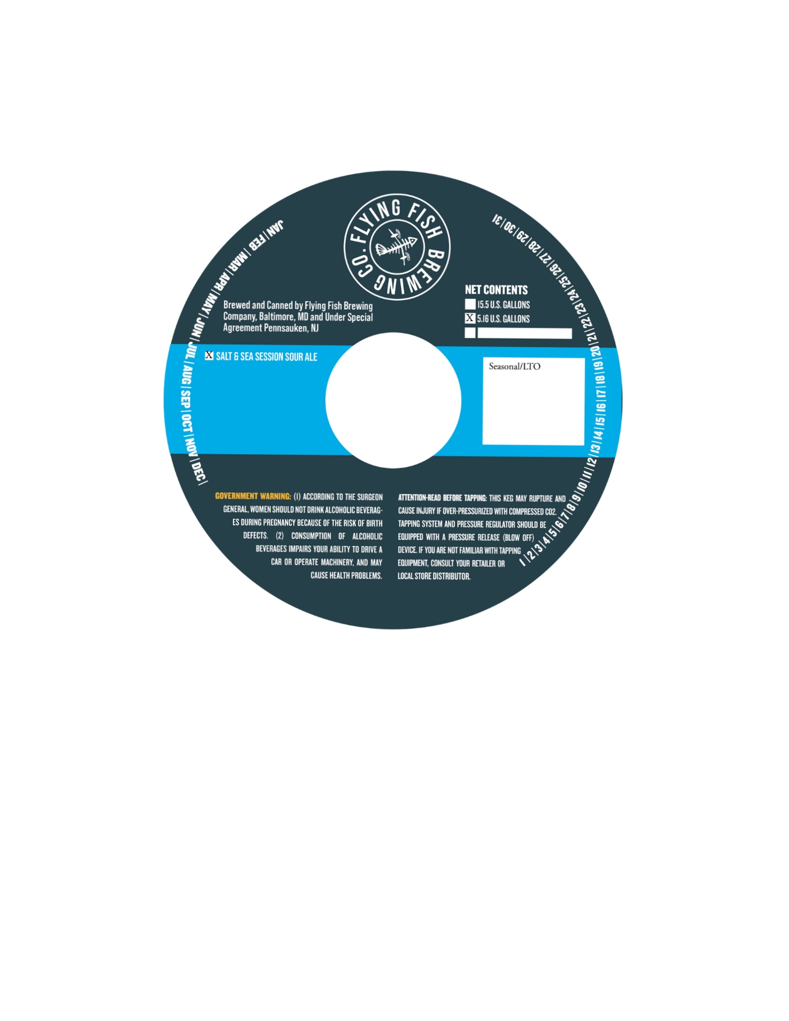 Agreement Pennsauken by Flying Fish Brewing Co. - beer label