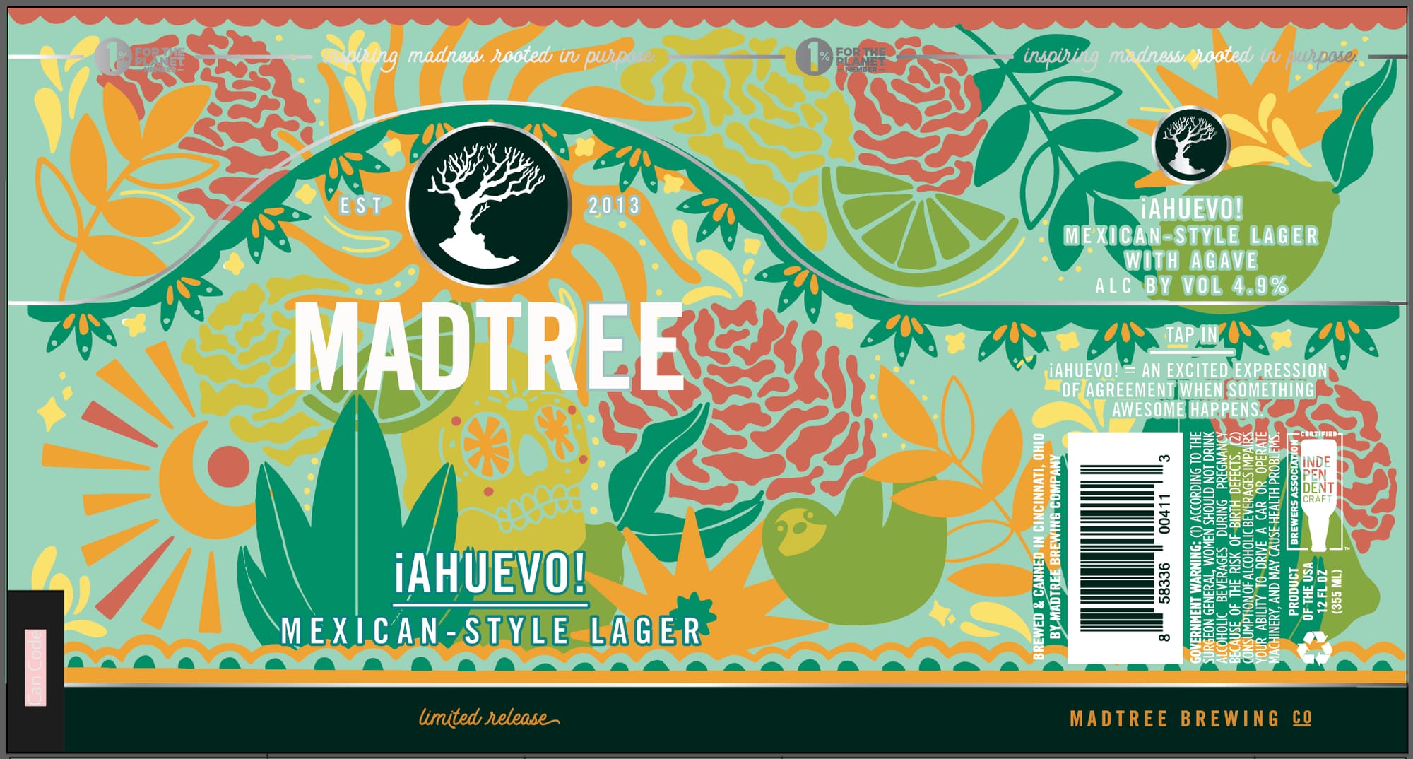 ¡Ahuevo! by MadTree Brewing - beer label