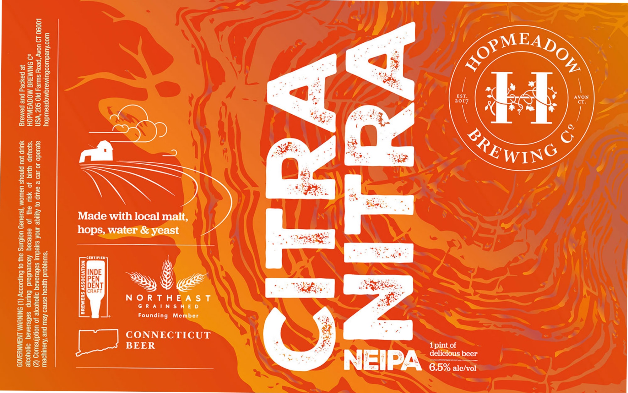 Airia by Hop Meadow Brewing Co. - beer label