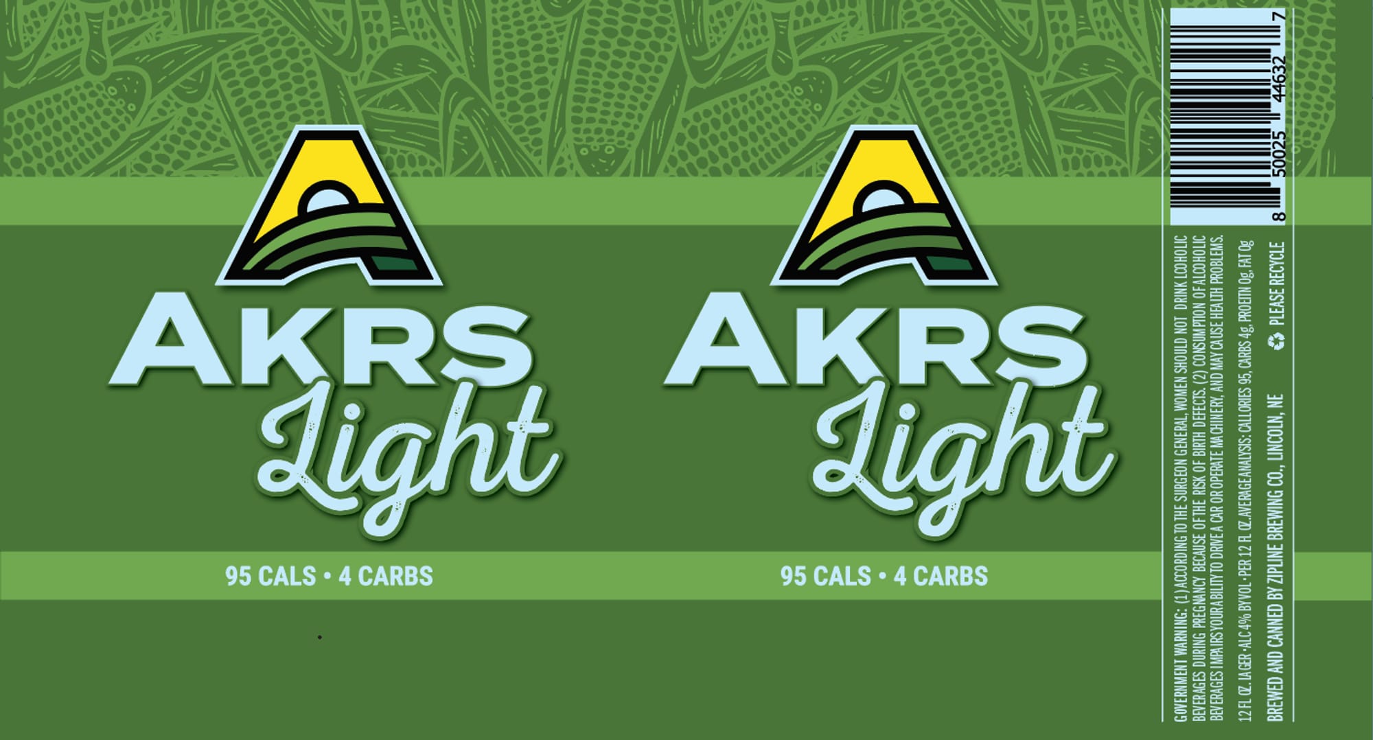 Akrs Light by Ziplo Brewing Co. - beer label