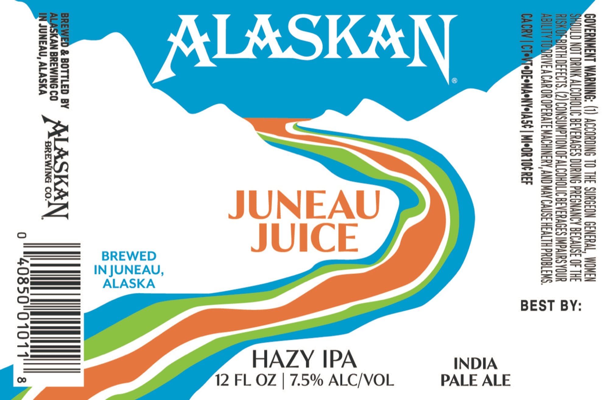 Juneau Juice by Alaskan Brewing Co. - beer label
