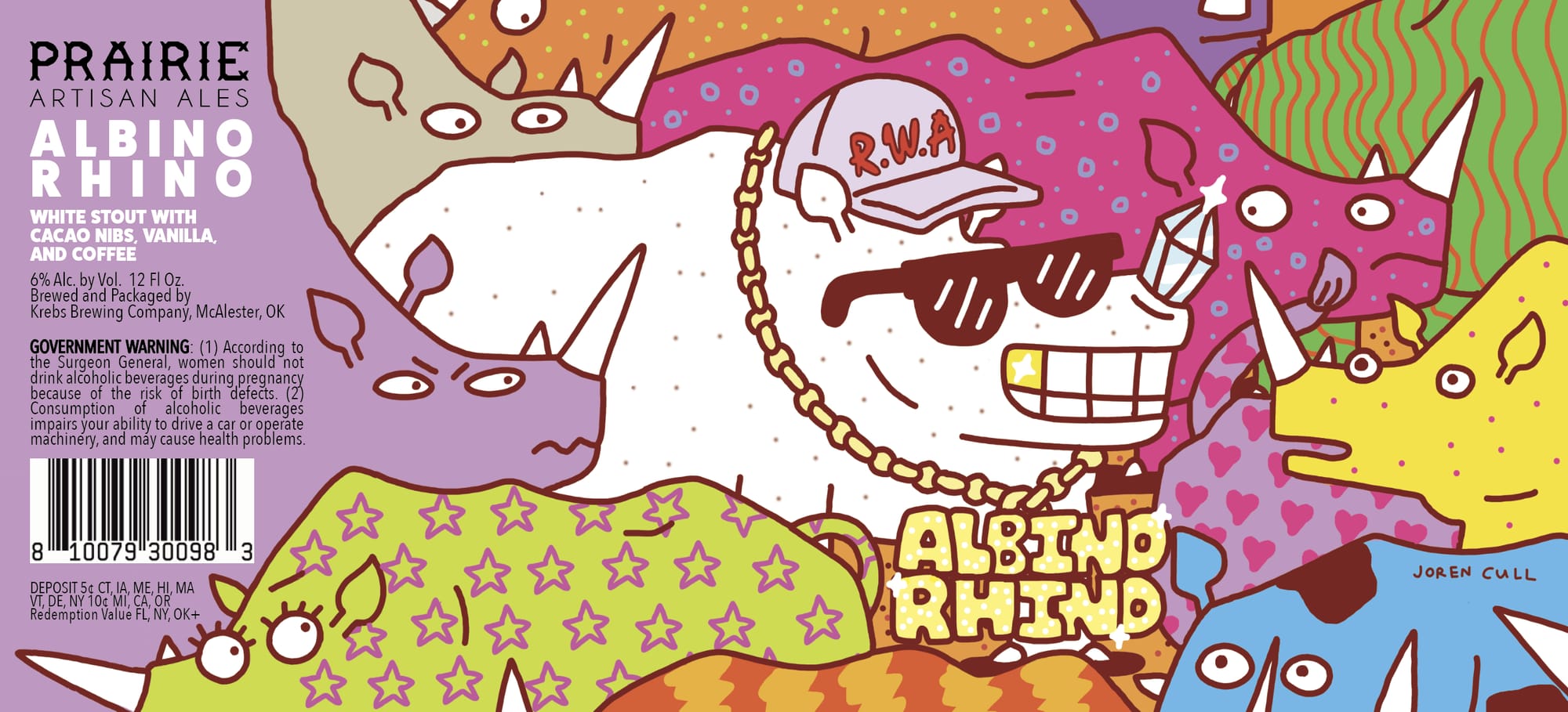 Albino Rhino by Prairie Artisan Ales - beer label