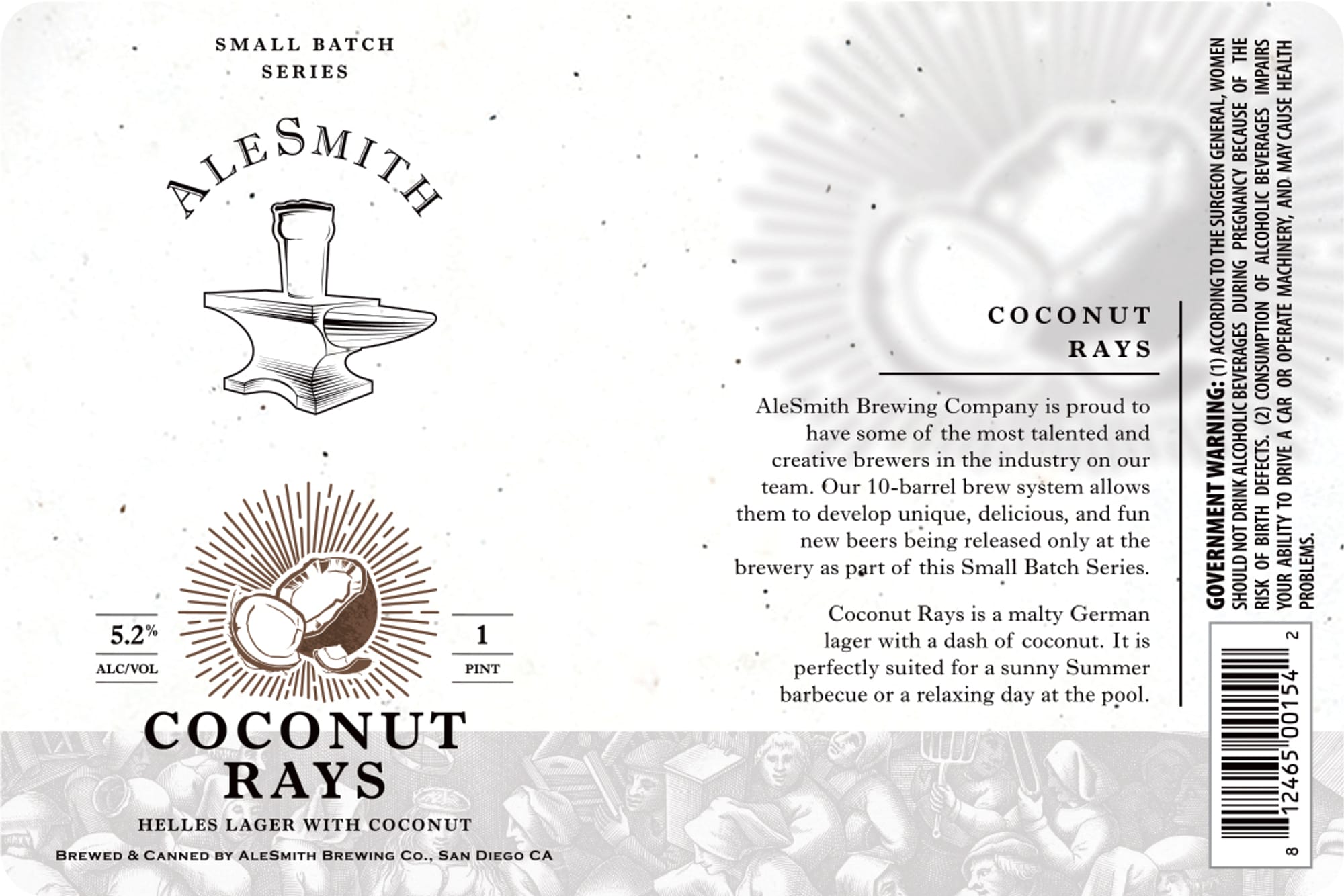 Coconut Rays by AleSmith Brewing Co. - beer label