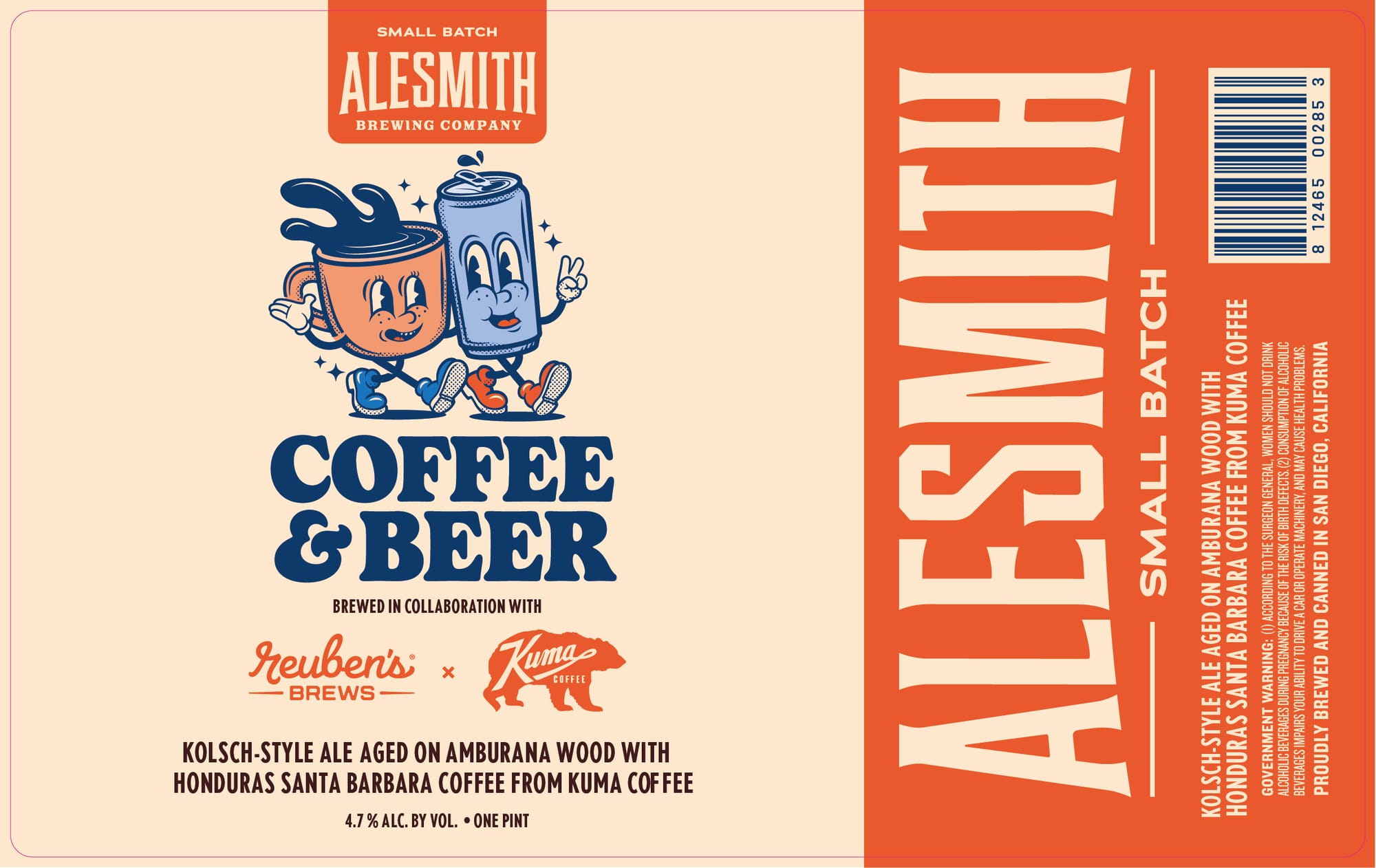 Coffee & Beer by Alesmith Brewing Company - beer label