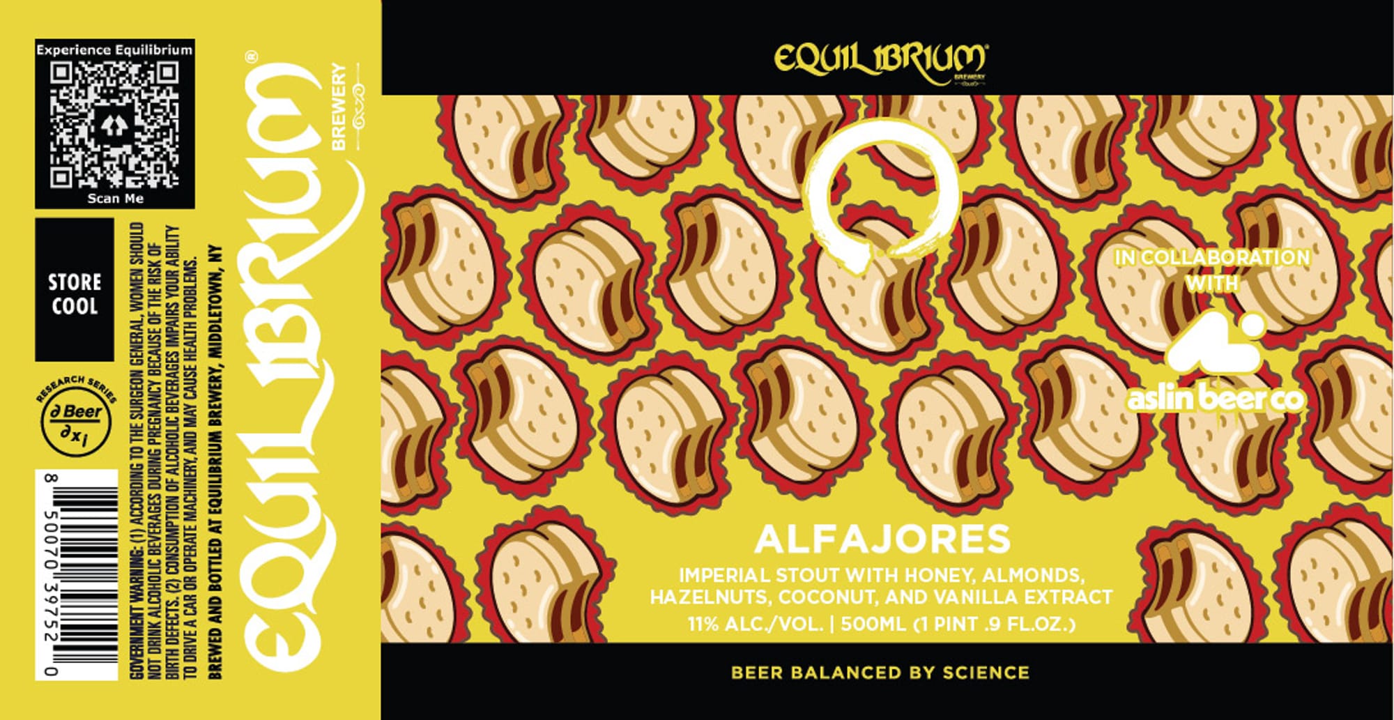 Alfarores by Equilibrium Brewery - beer label