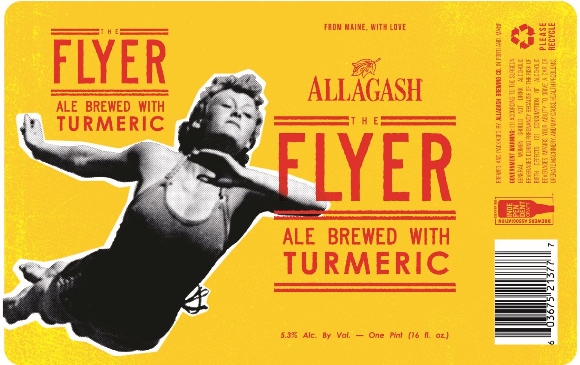 The Flyer by Allagash Brewing Co. - beer label