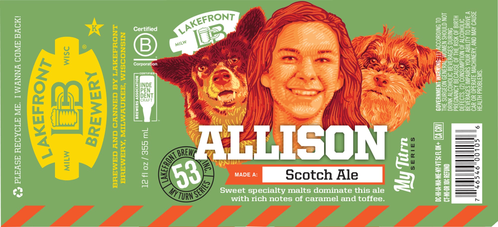 Allison by Lakefront Brewery - beer label