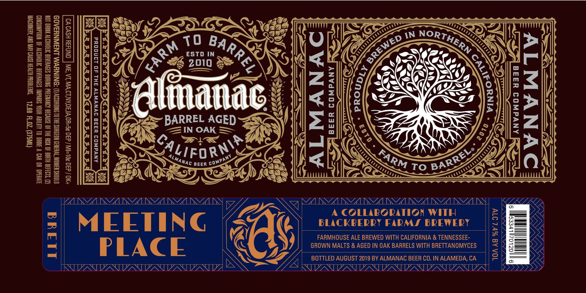Meeting Place by Almanac Beer Company - beer label