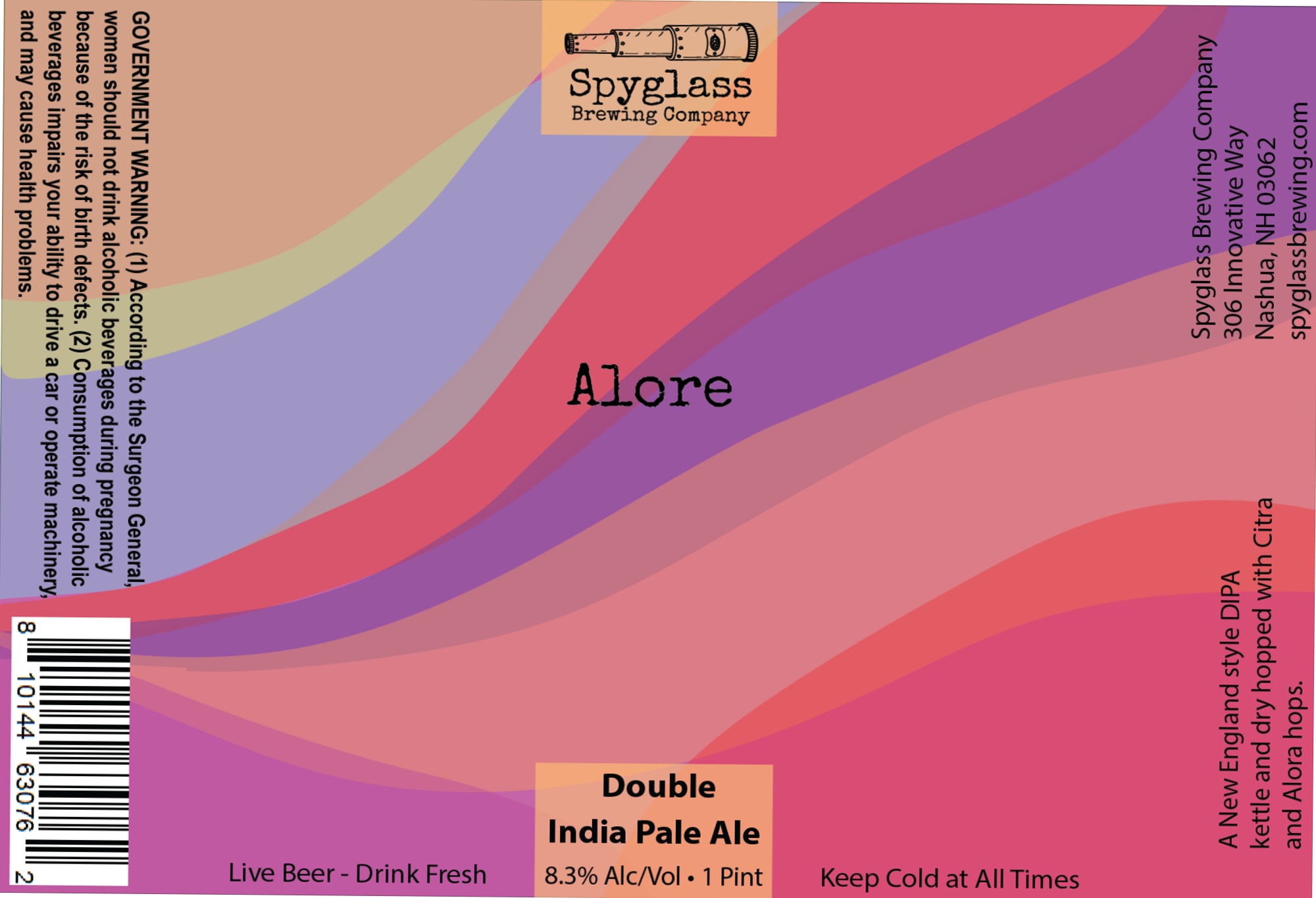 Alore by Spyglass Brewing Company - beer label