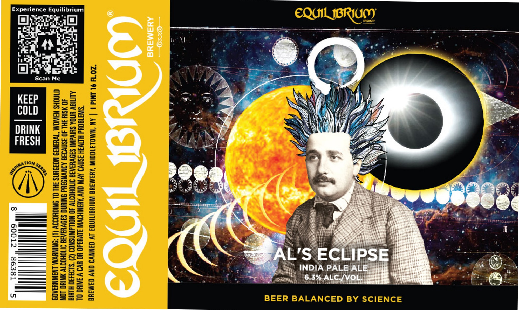 Al’s Eclipse by Equilibrium Brewery - beer label