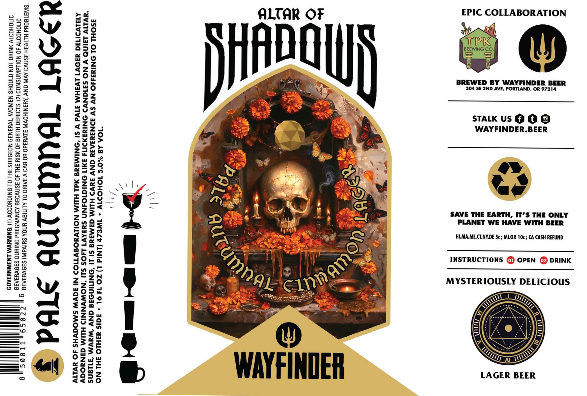 Altarpal Lager by Wayfinder Beer - beer label