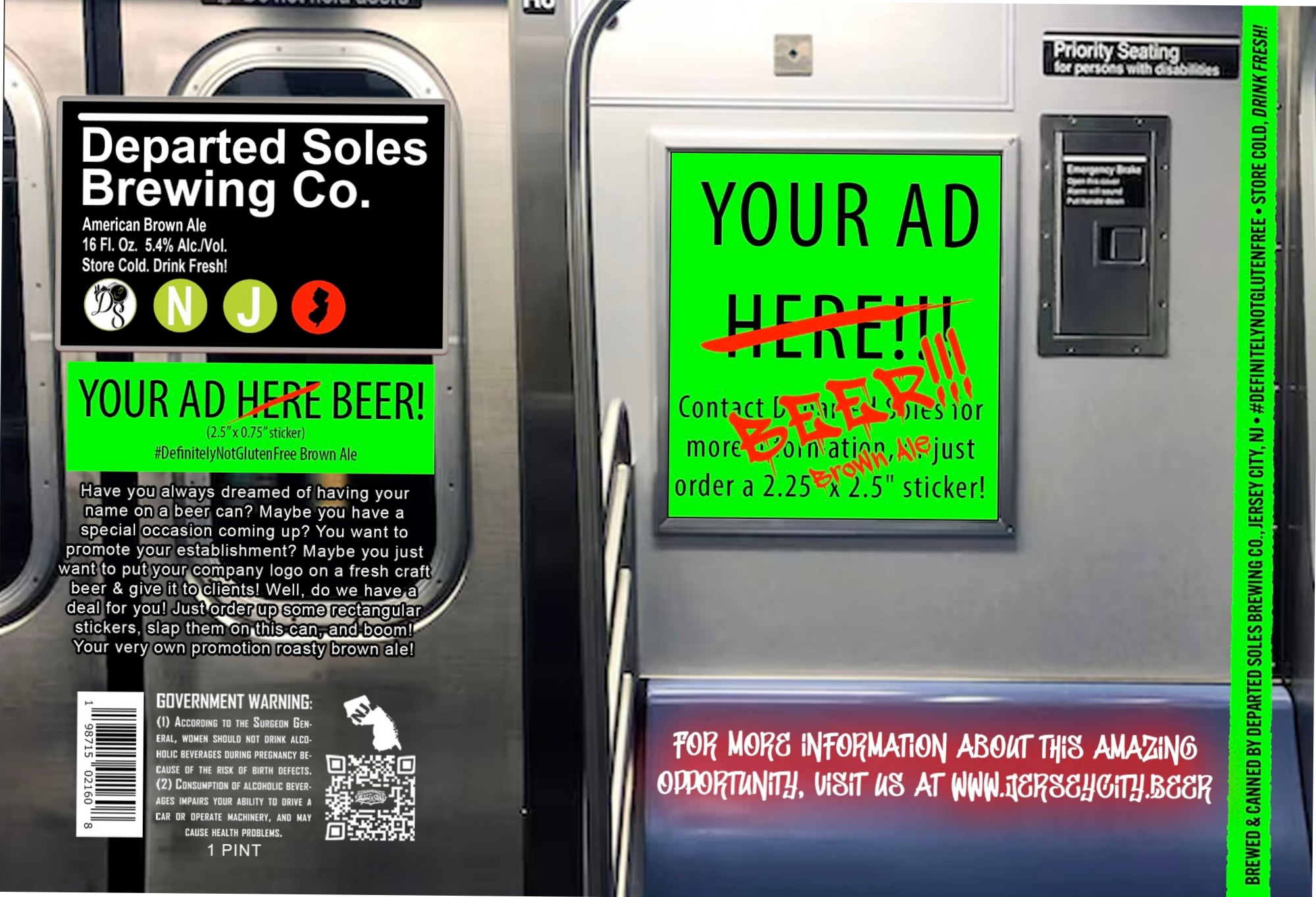 American Brown Ale by Departed Soles Brewing Co. - beer label