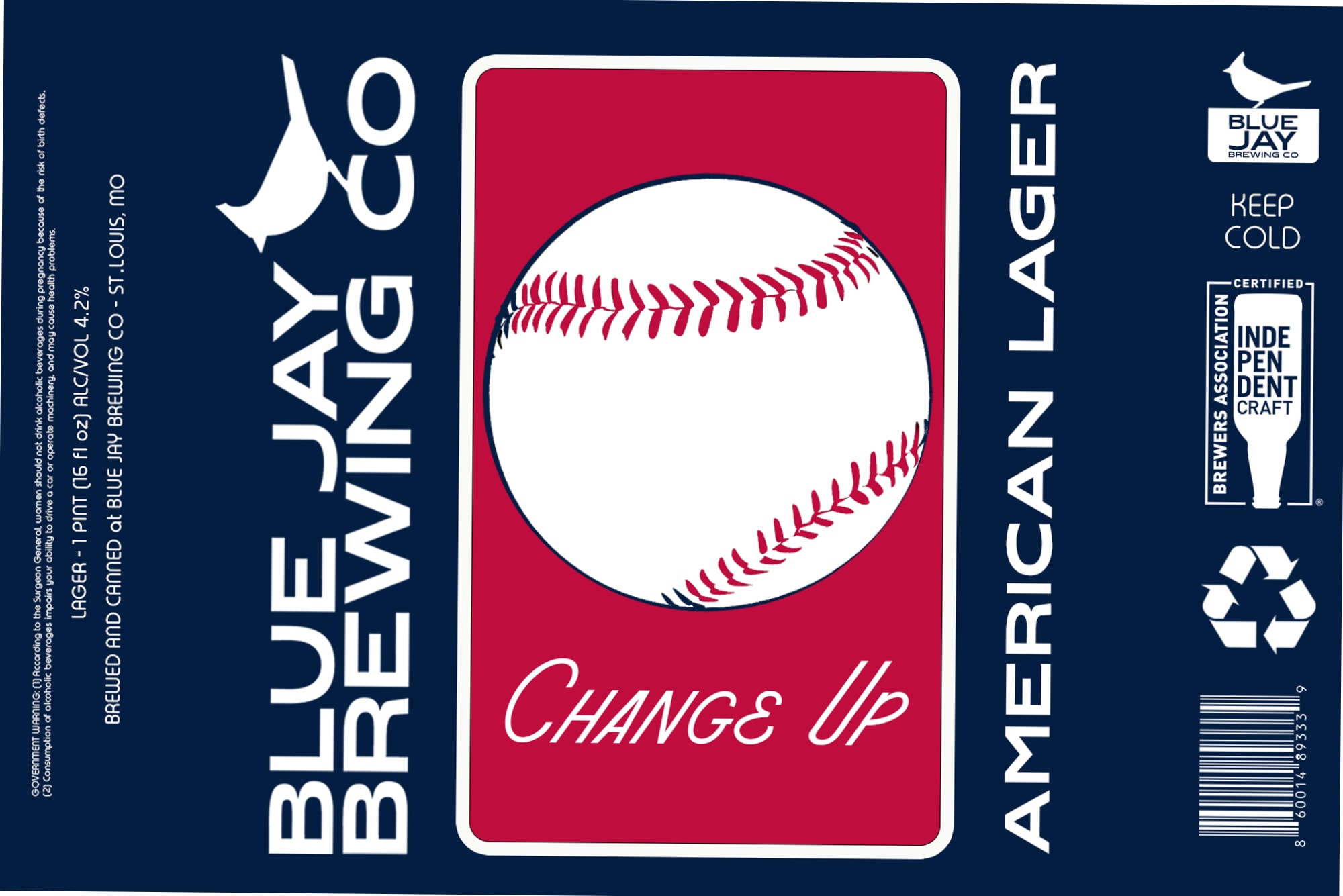 American Lager by Blue Jay Brewing Co. - beer label