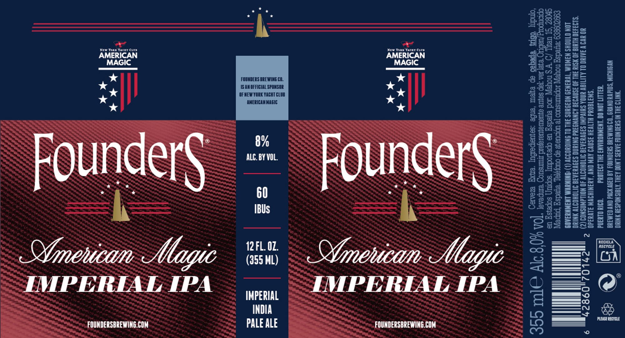 American Magic by Founders Brewing Co. - beer label