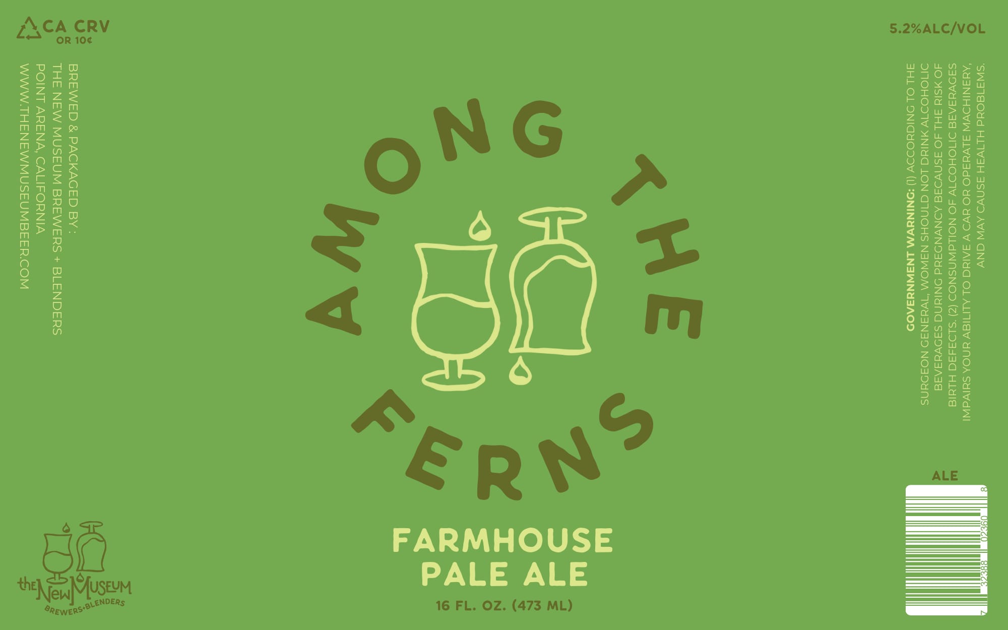 Among the Ferns by The New Museum Brewers + Blenders - beer label
