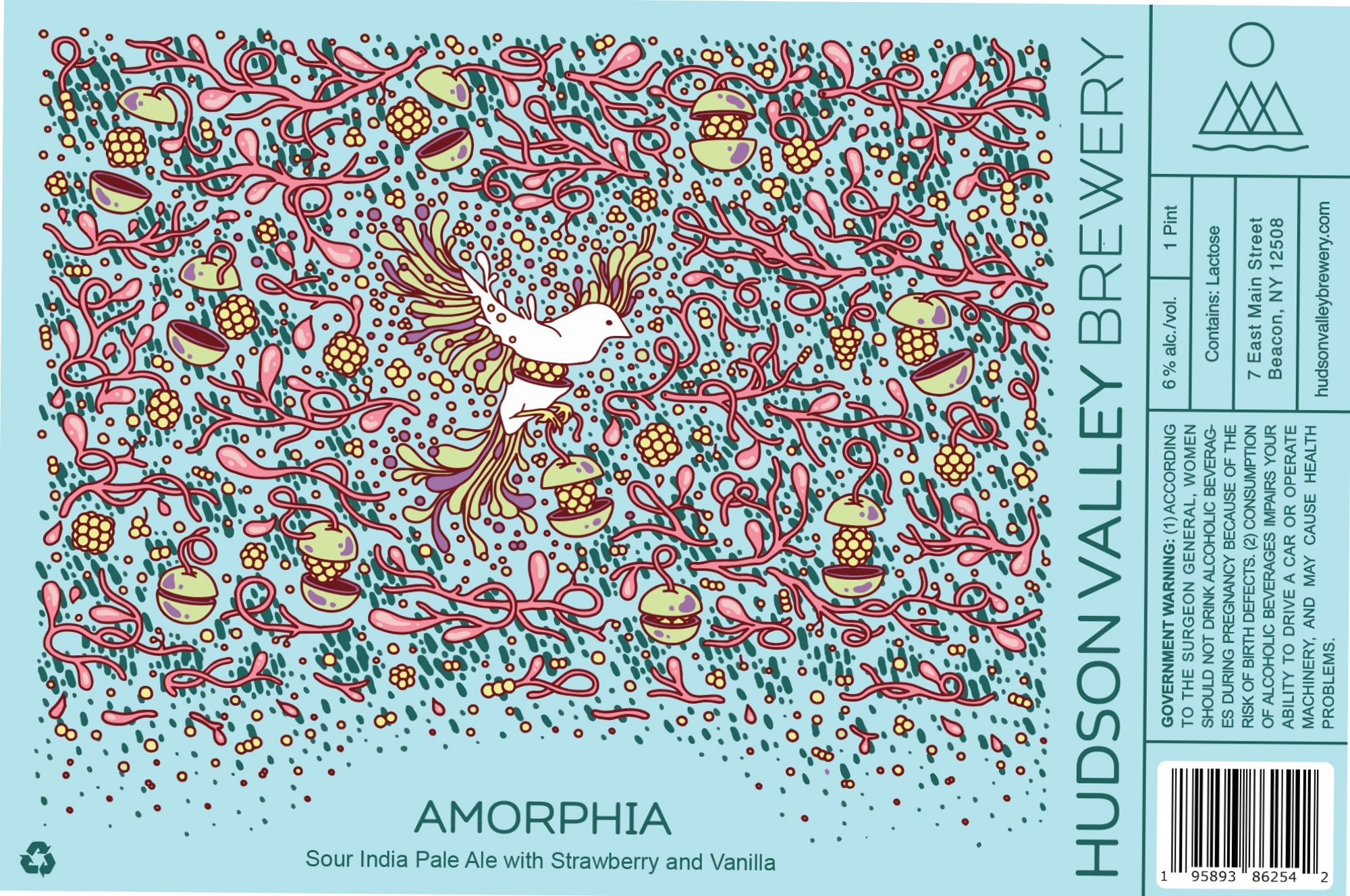 Amorphia by Hudson Valley Brewery - beer label