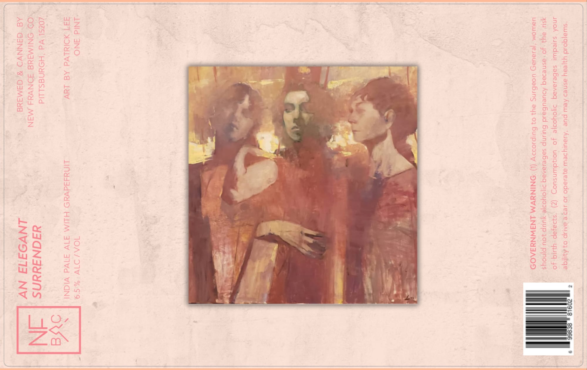 An Elegant Surrender by New France Brewing Co - beer label