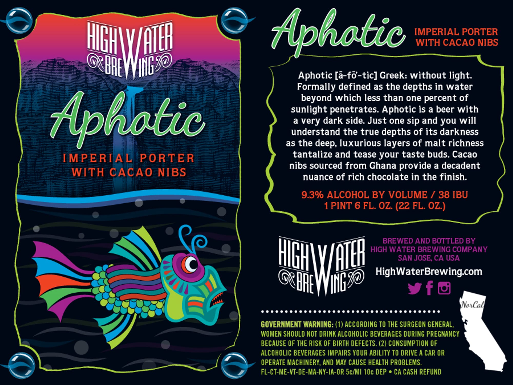 Apathetic by High Water Brewing - beer label
