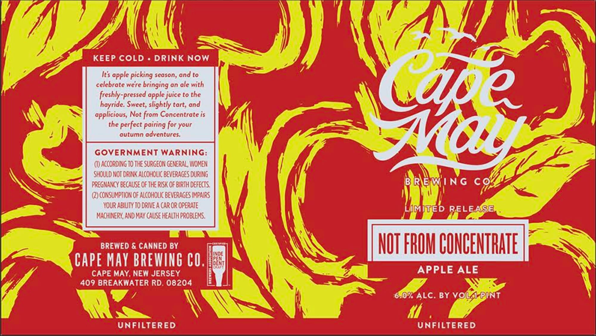 Apple Ale by Cape May Brewing Co. - beer label