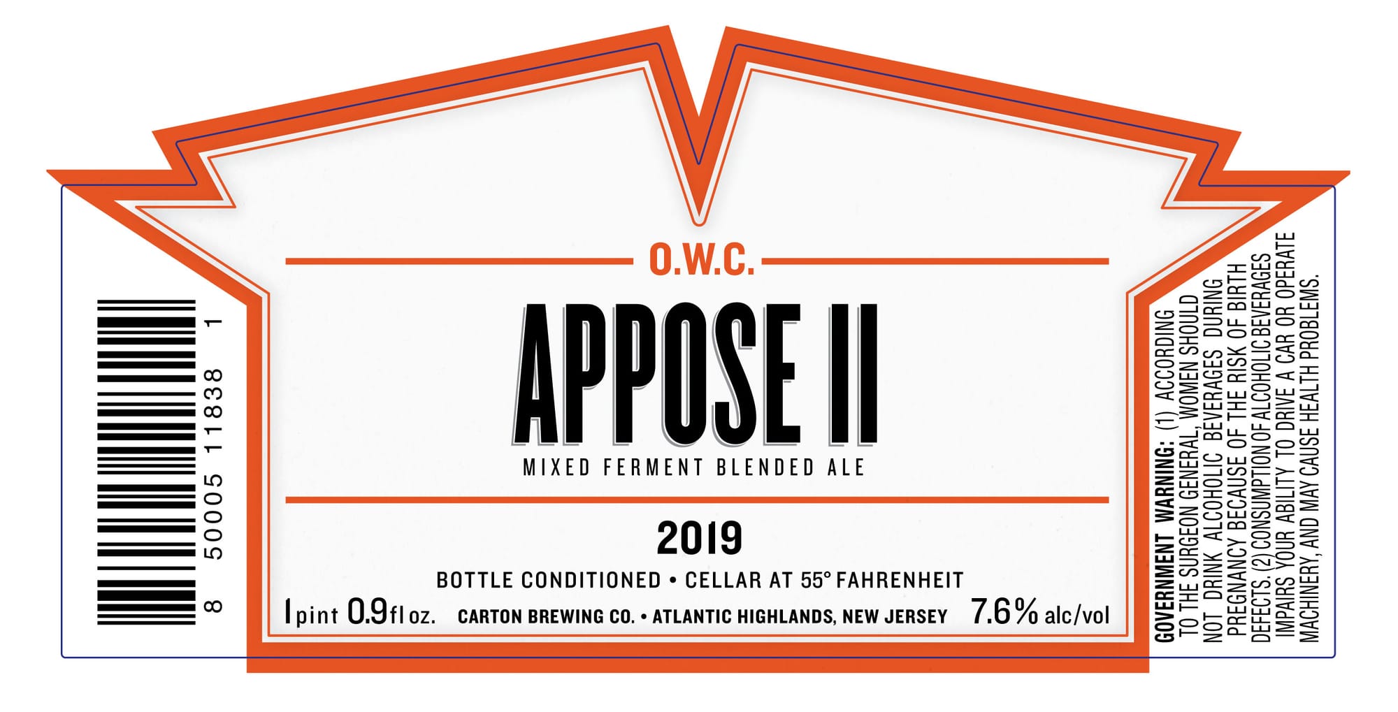 Appose II by Carton Brewing Co. - beer label