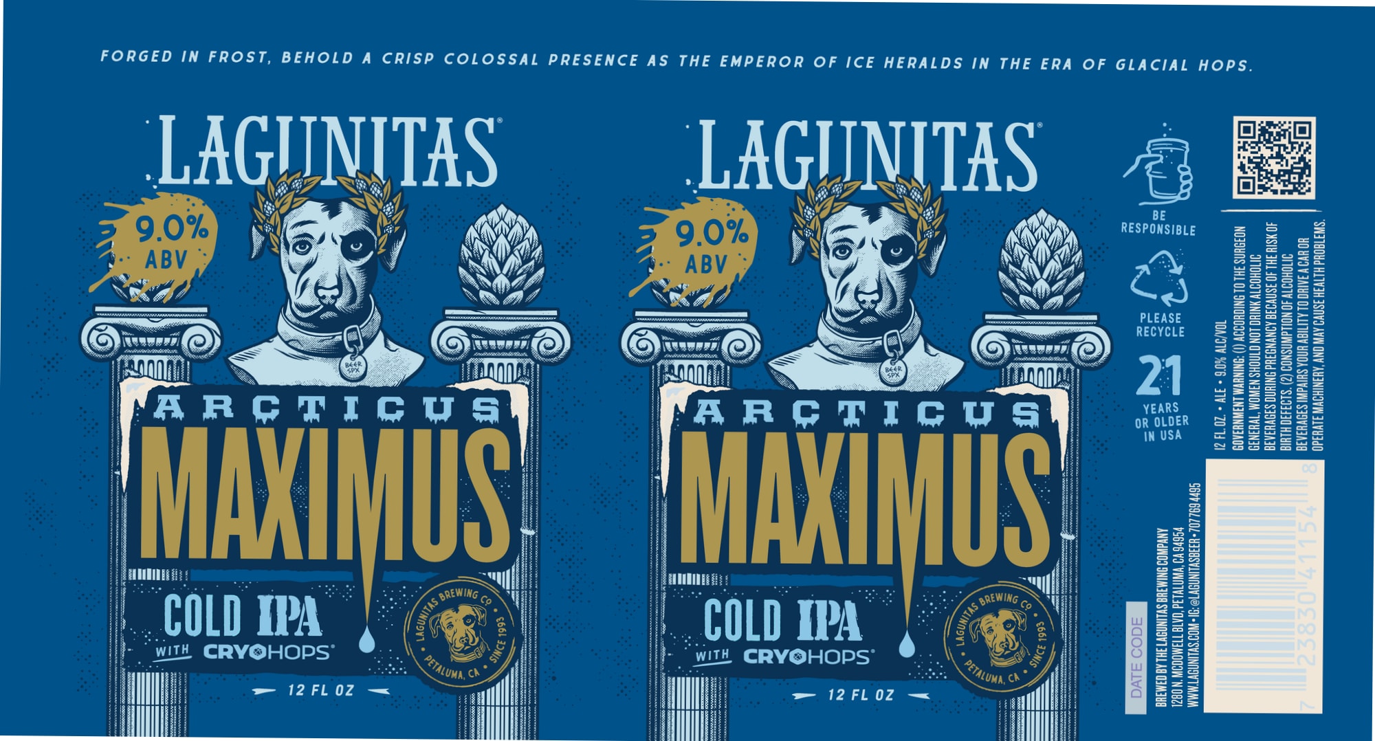Arctic Maximus by Lagunitas Brewing Company - beer label