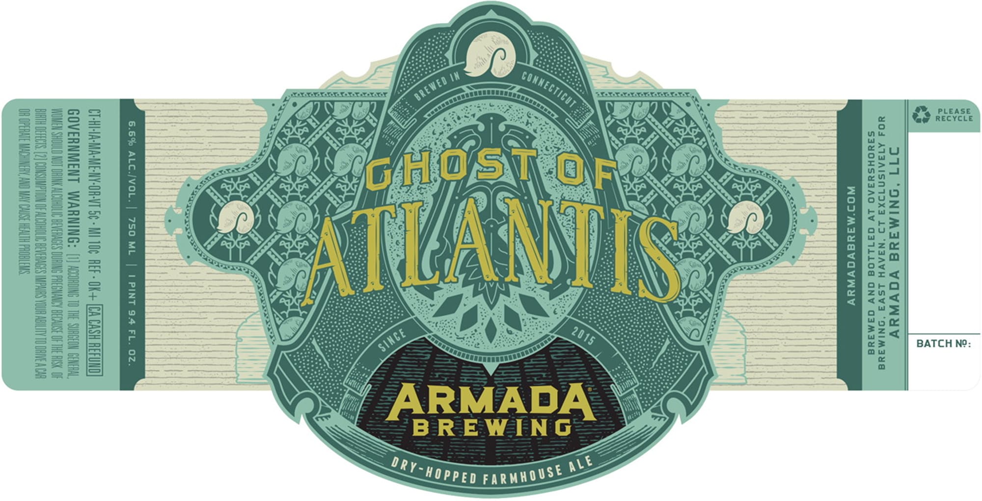 Ghost of Atlantis by Armada Brewing - beer label