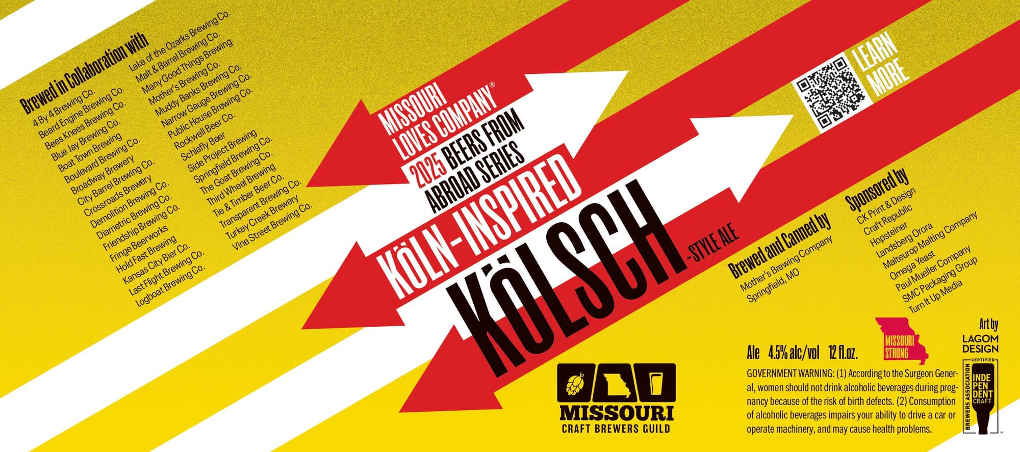 Around-Inspired Kölsch-Style Ale by Missouri Loves Beers - beer label
