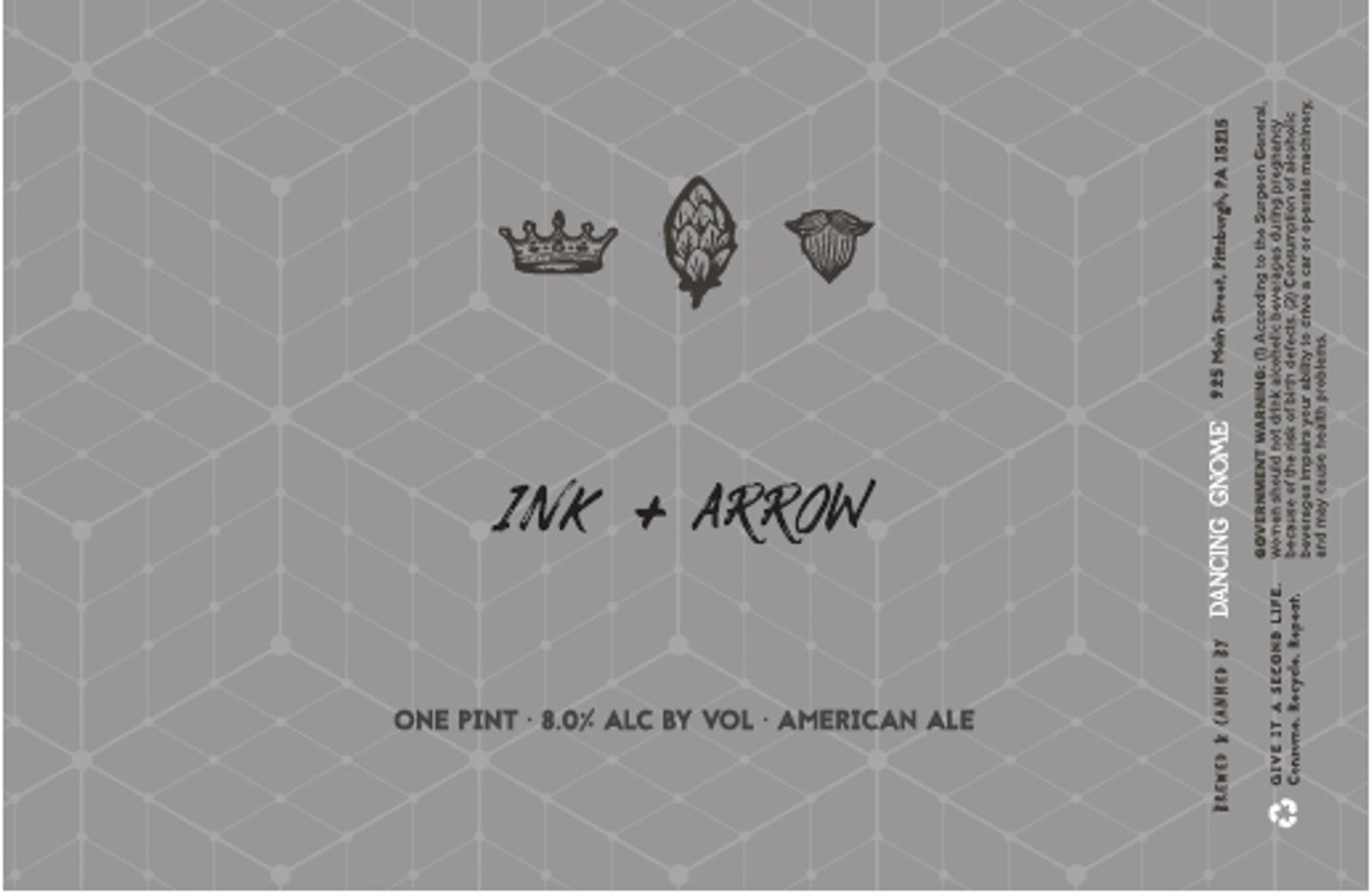 Ink + Arrow Dancing Life by Dancing Gnome - beer label