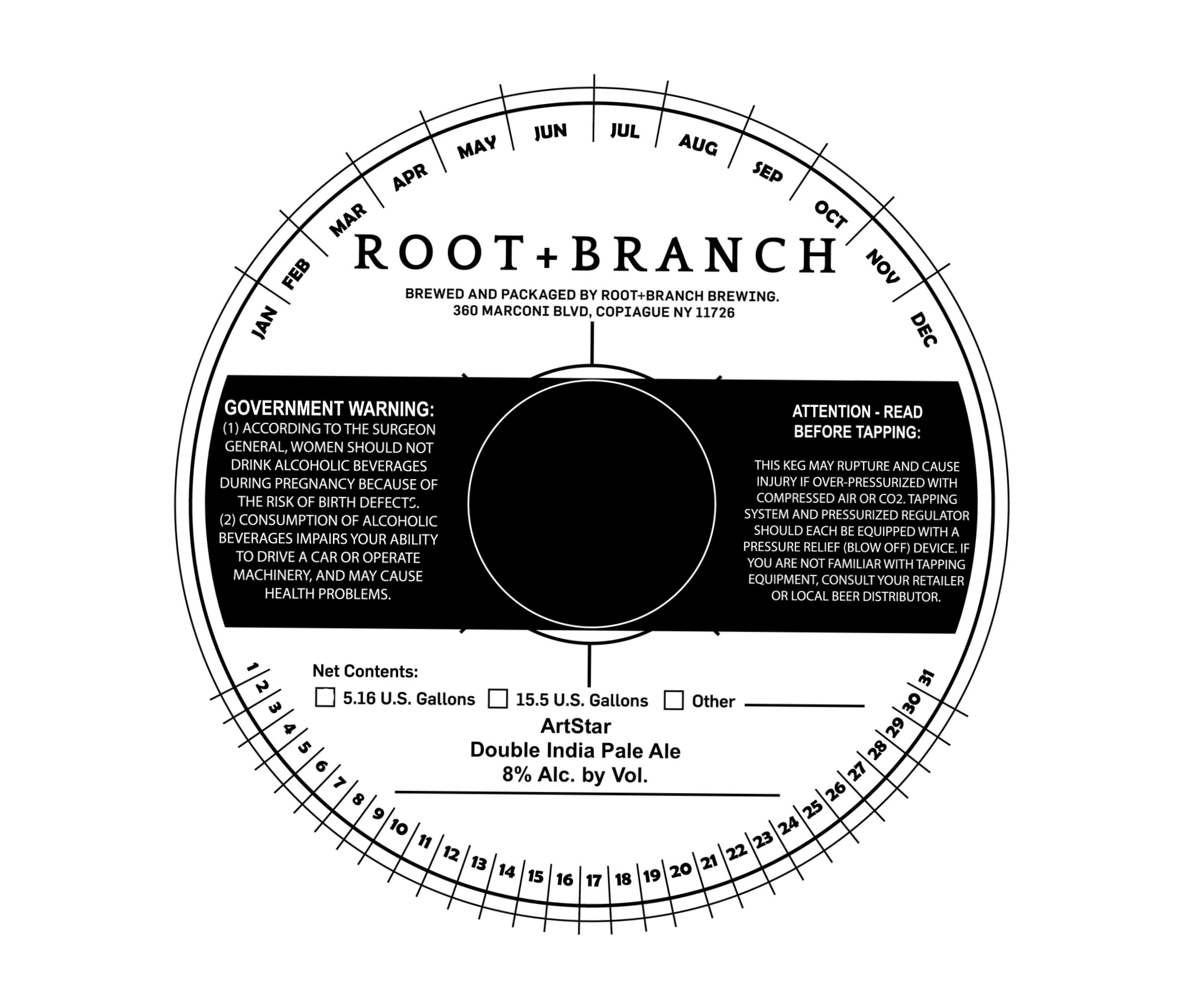 ArtStar by Root+Branch Brewing - beer label
