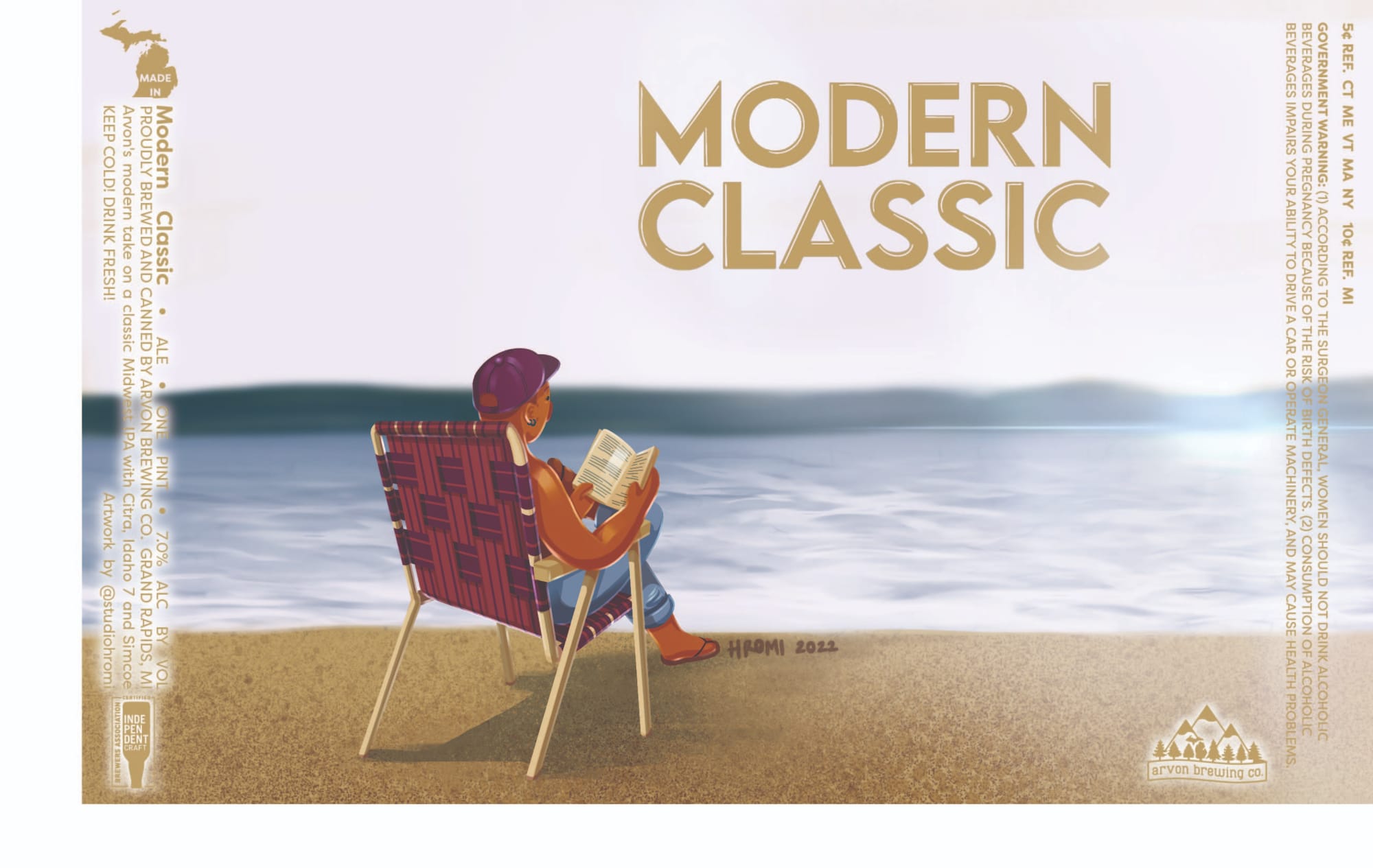 Modern Classic by Arvon Brewing Co. - beer label