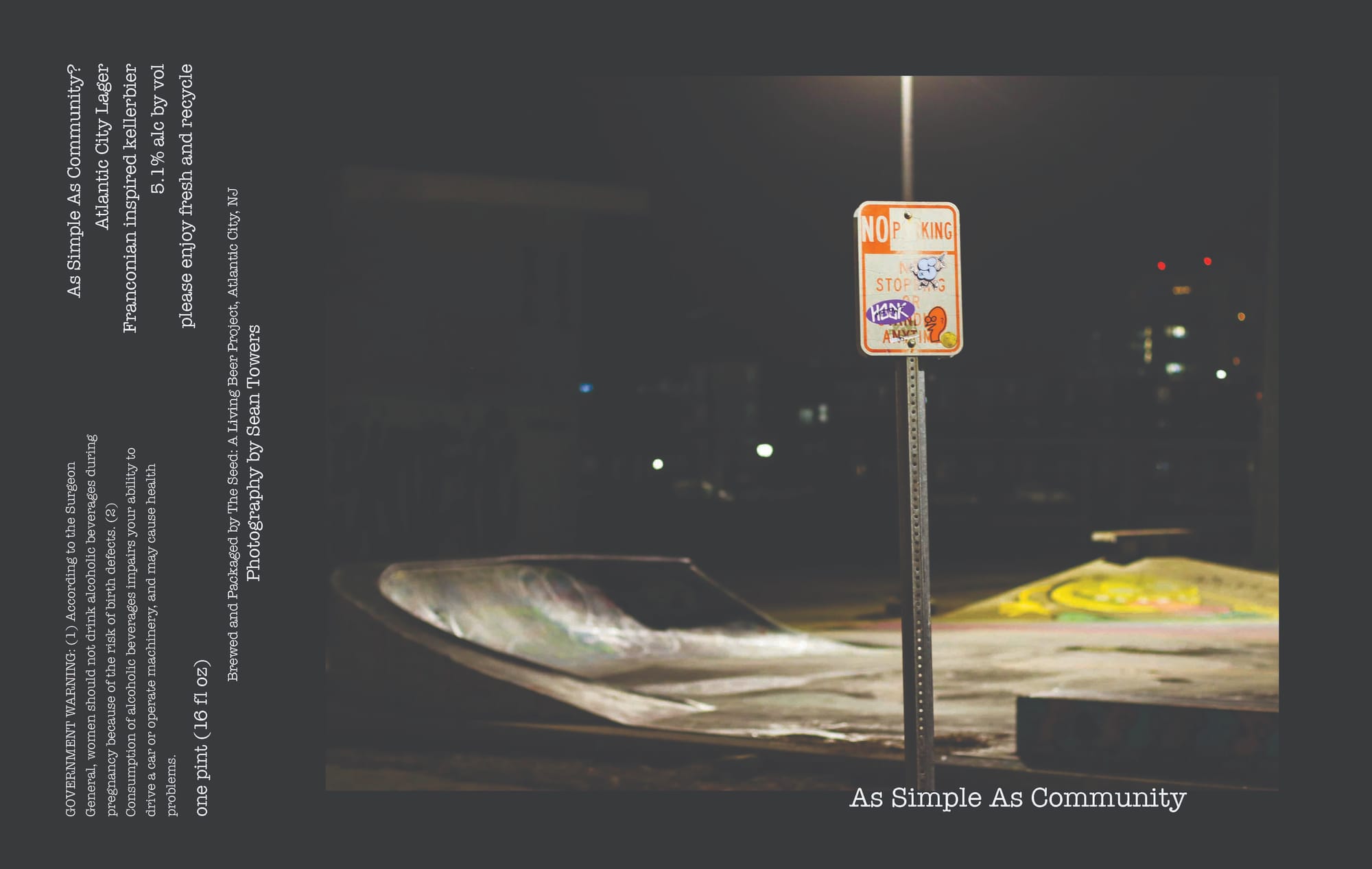 As Simple As Community by Atlantic City Towers - beer label