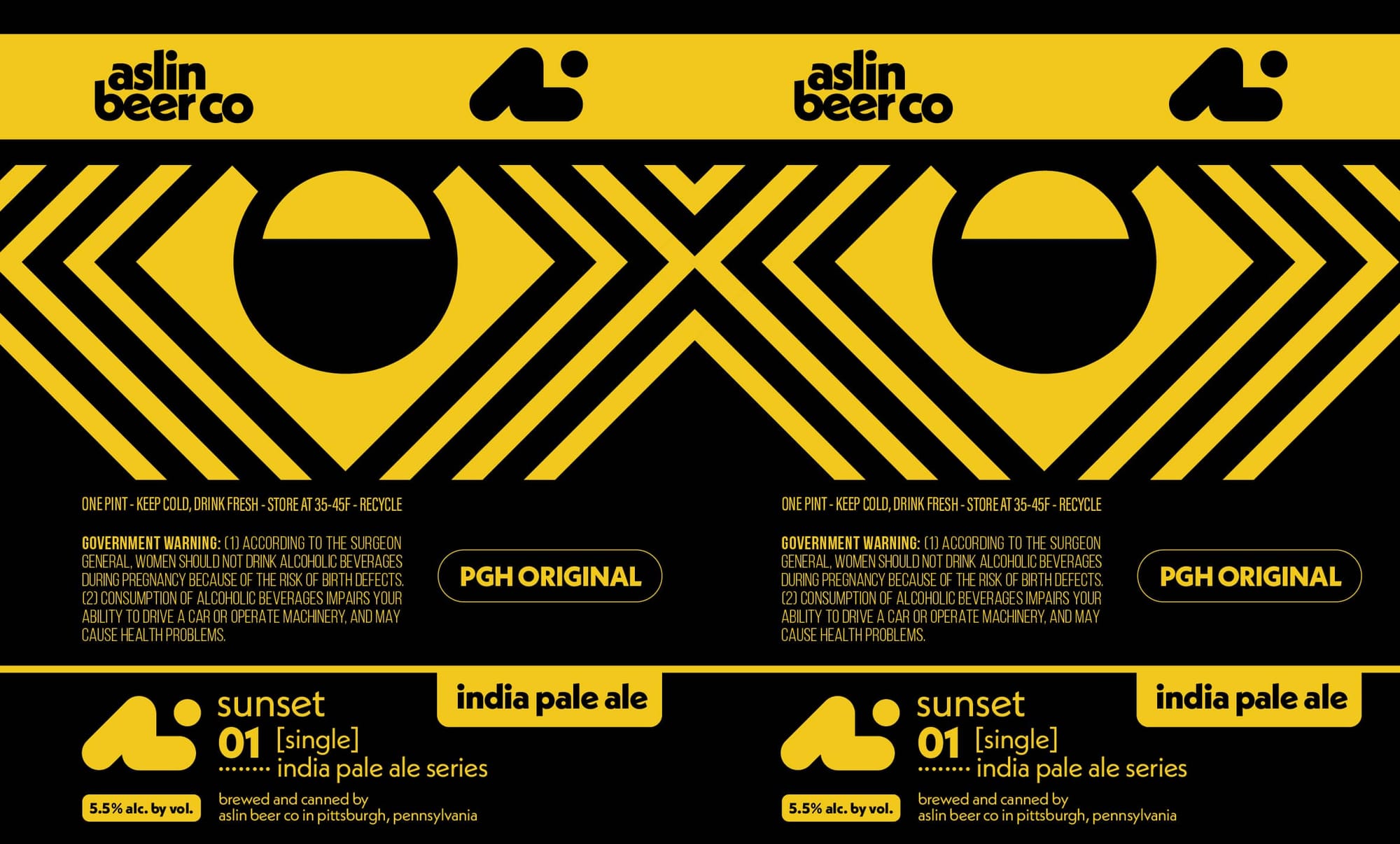Sunset by Aslin Beer Co. - beer label