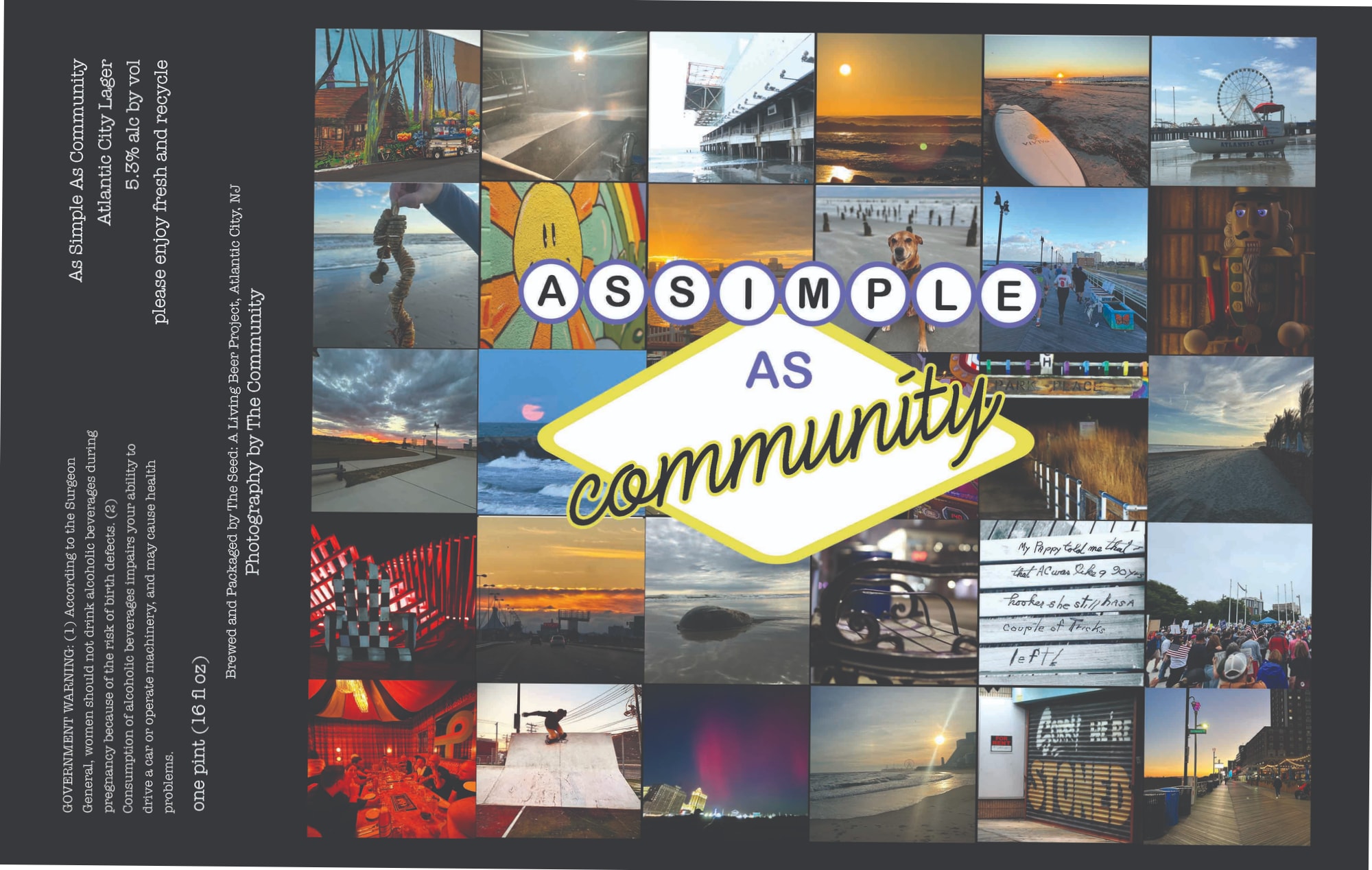 Assimple As Community by The Simple Beer Project - beer label
