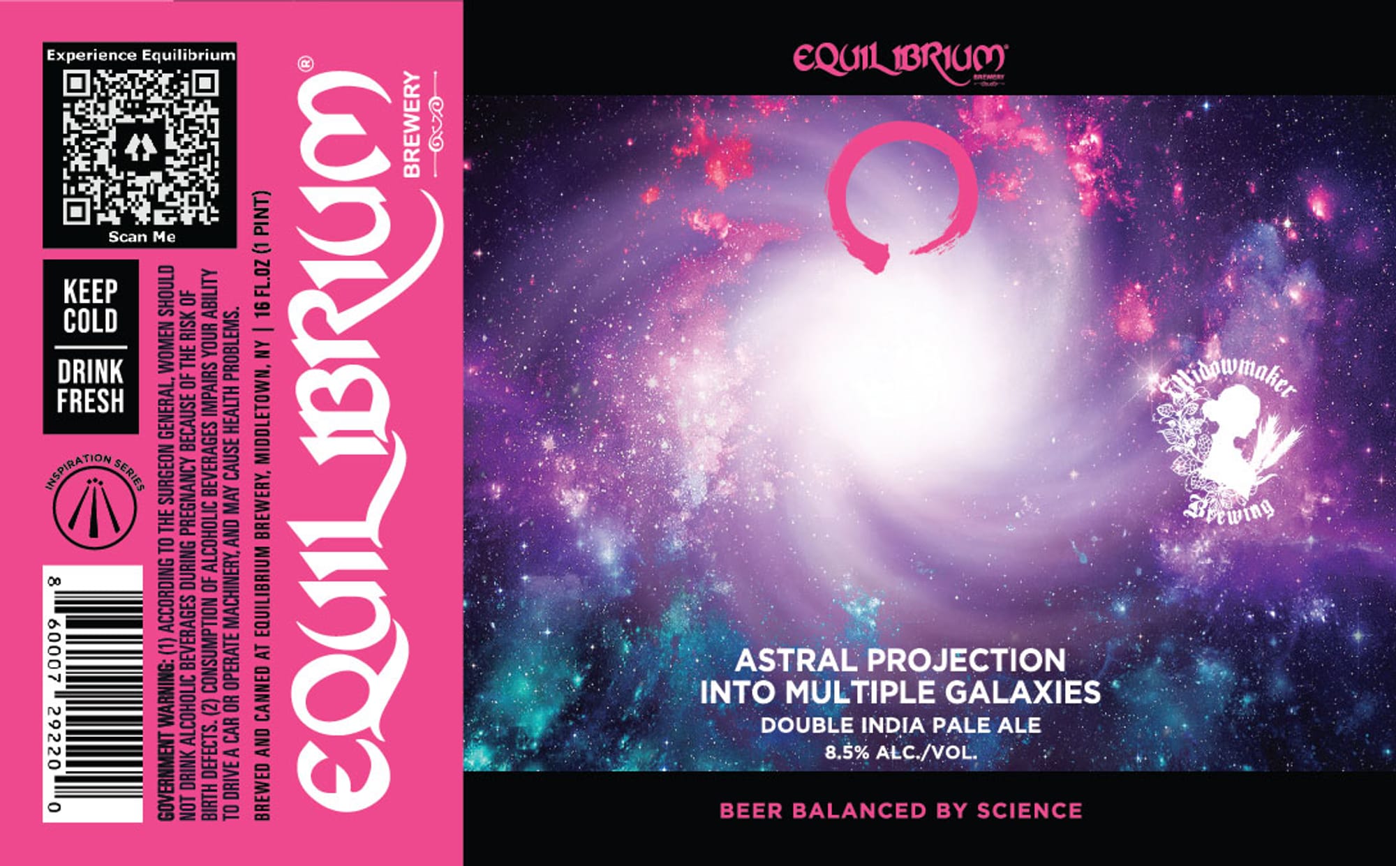 Astral Projection by Equilibrium Brewery - beer label